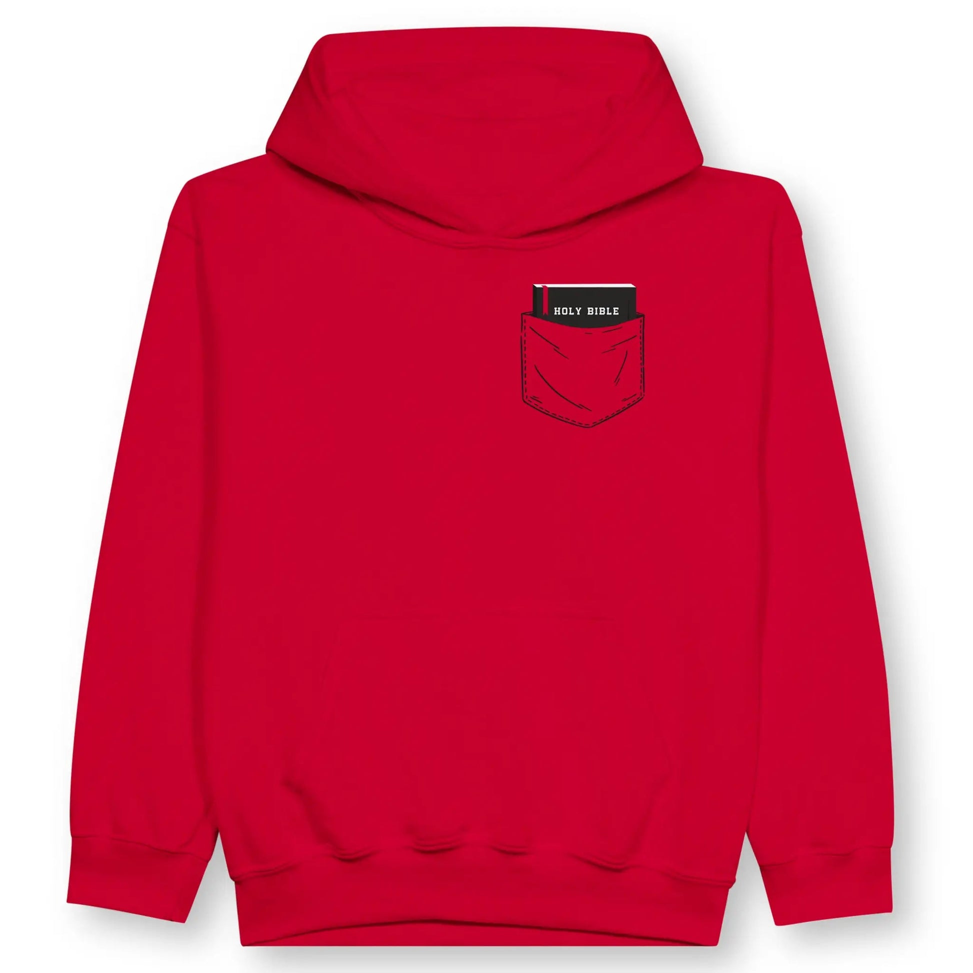 Pocket Bible | Premium Kids' Christian Hoodie designed by 3rd Day Christian Clothing.