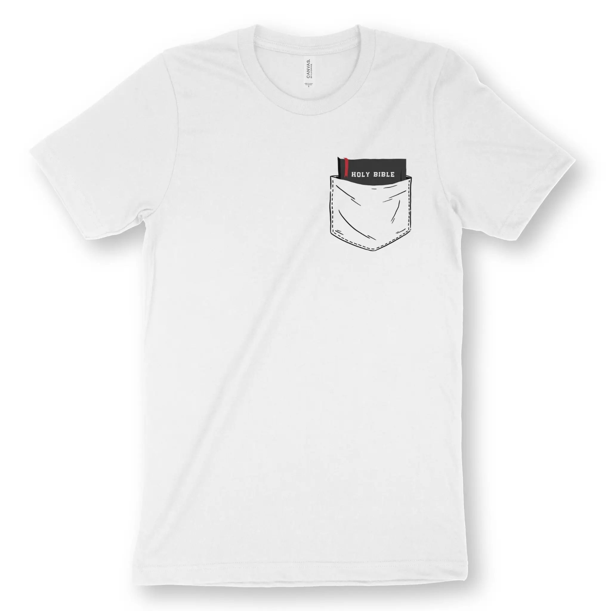 Pocket Bible – Unisex Christian T-Shirt designed by 3rd Day Christian Clothing.