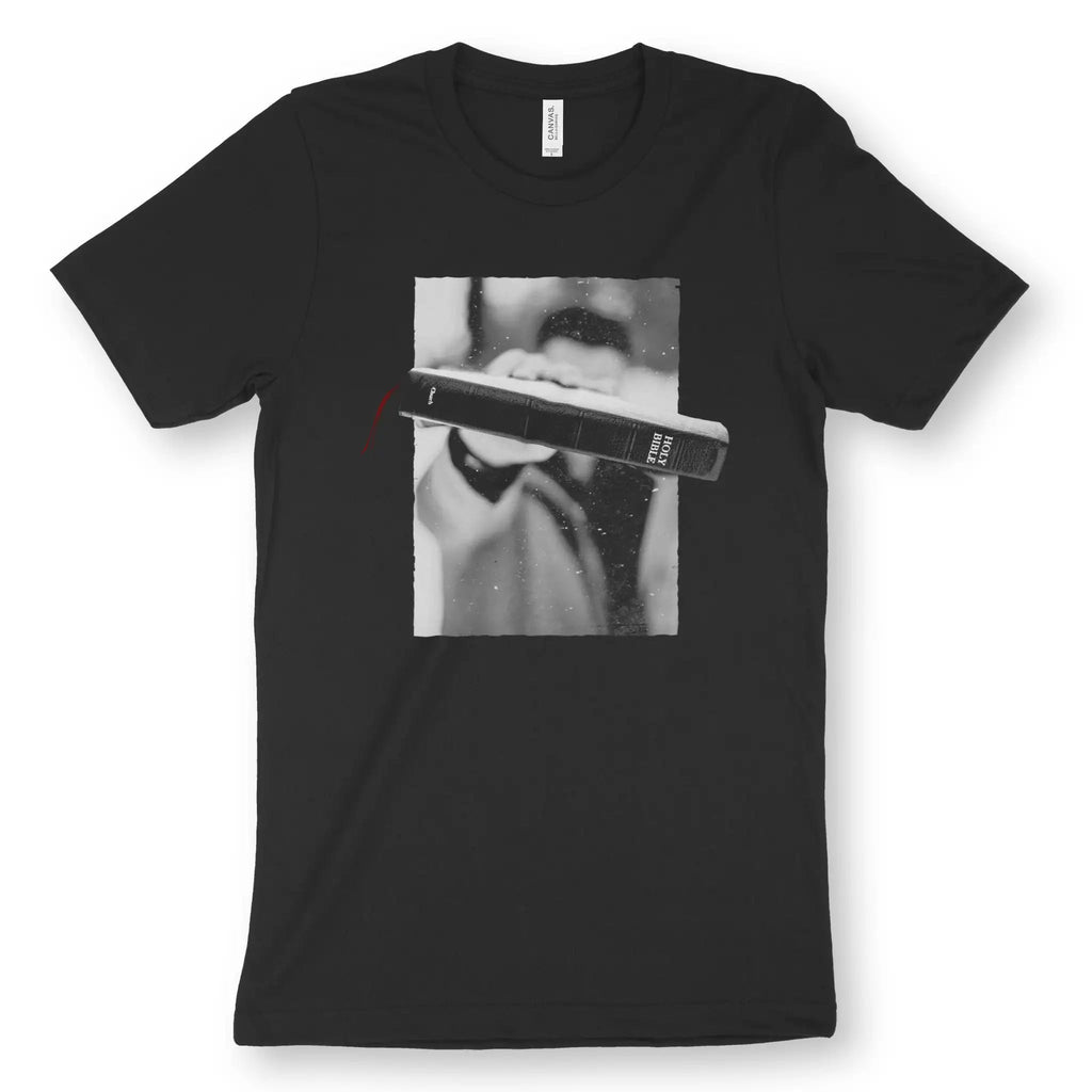 Pop-Out Bible 2.0 – Unisex Christian T-Shirt designed by 3rd Day Christian Clothing.