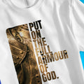 Put On The Full Armour of God – Unisex Christian T-Shirt designed by 3rd Day Christian Clothing.
