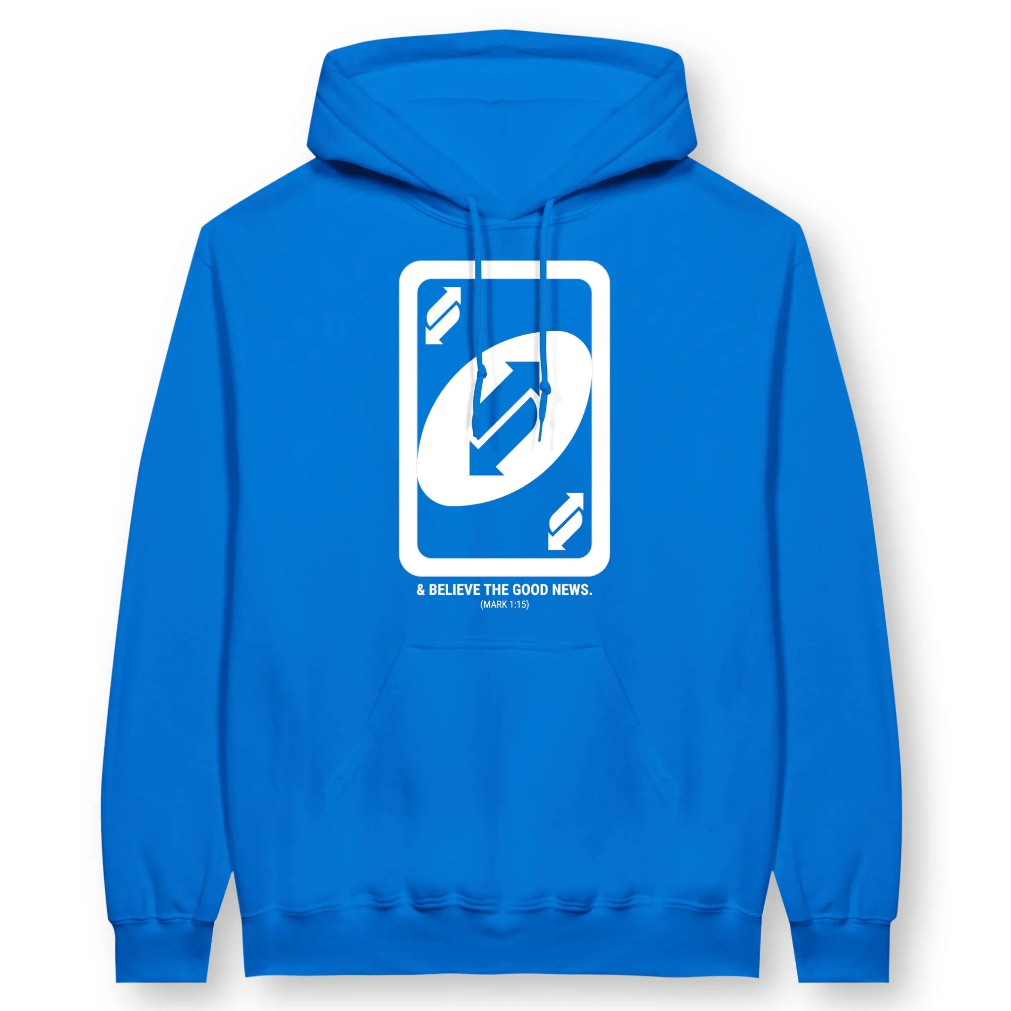 Repent & Believe The Good News – Unisex Christian Hoodie designed by 3rd Day Christian Clothing.