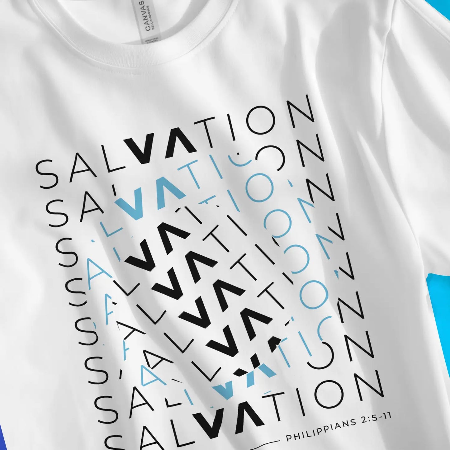 SALVATION (Philippians 2:5-11) 2.0 | Premium Unisex Christian T-shirt designed by 3rd Day Christian Clothing.