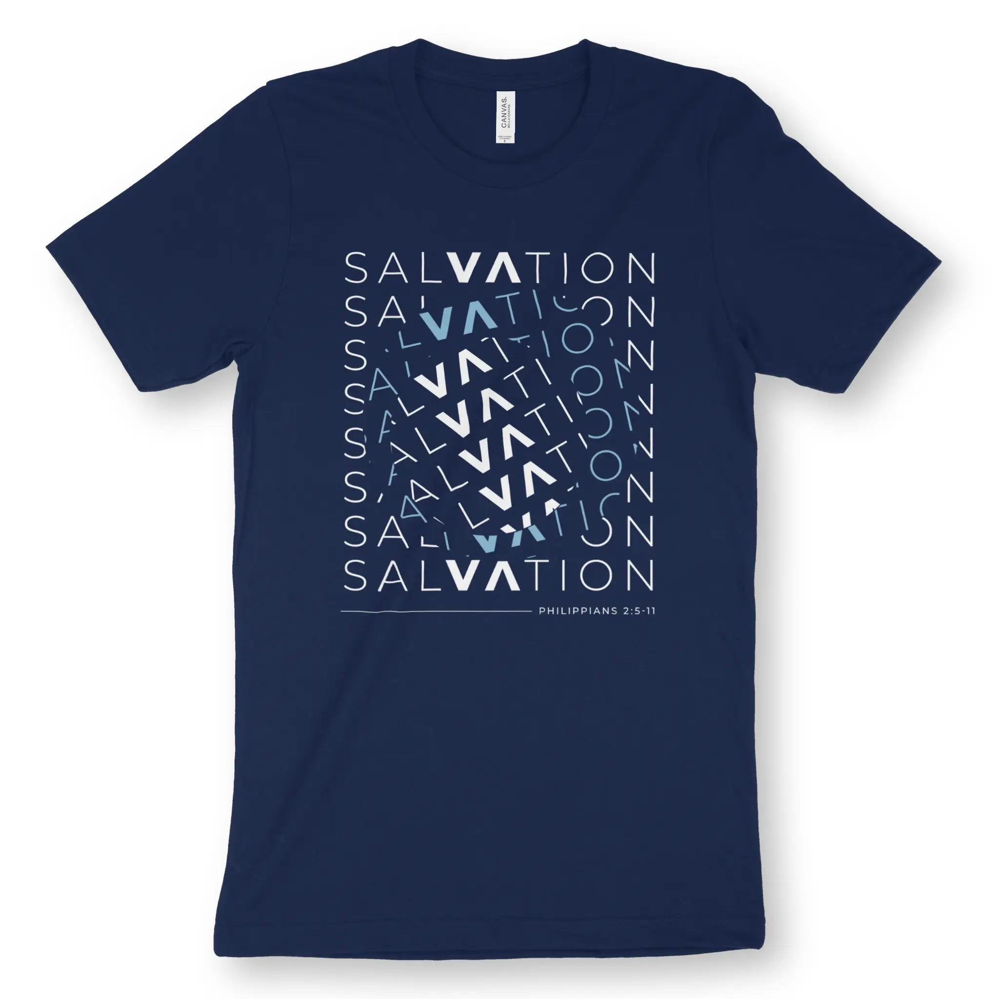 SALVATION (Philippians 2:5-11) – Unisex Christian T-Shirt designed by 3rd Day Christian Clothing.