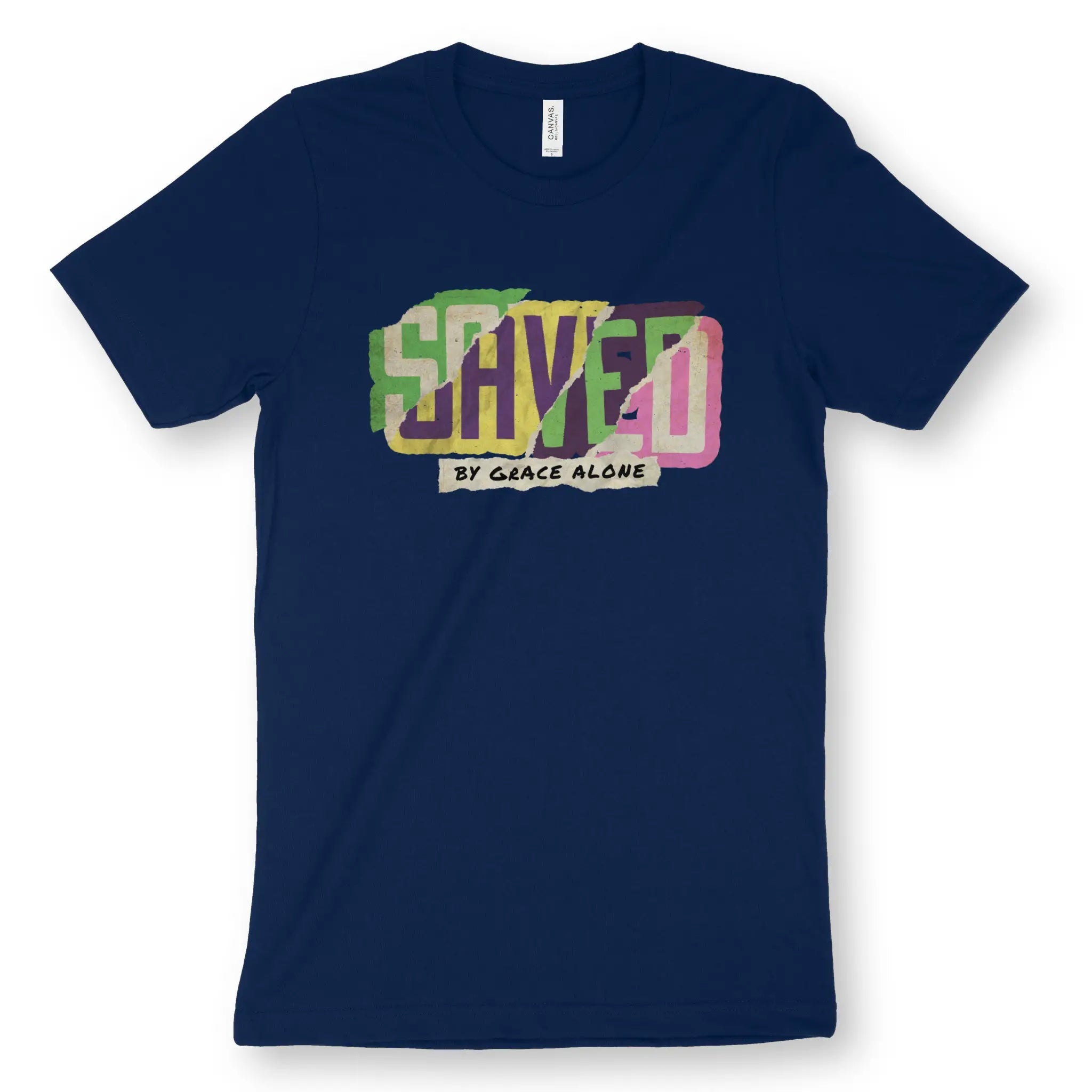 SAVED By Grace Alone – Unisex Christian T-Shirt designed by 3rd Day Christian Clothing.