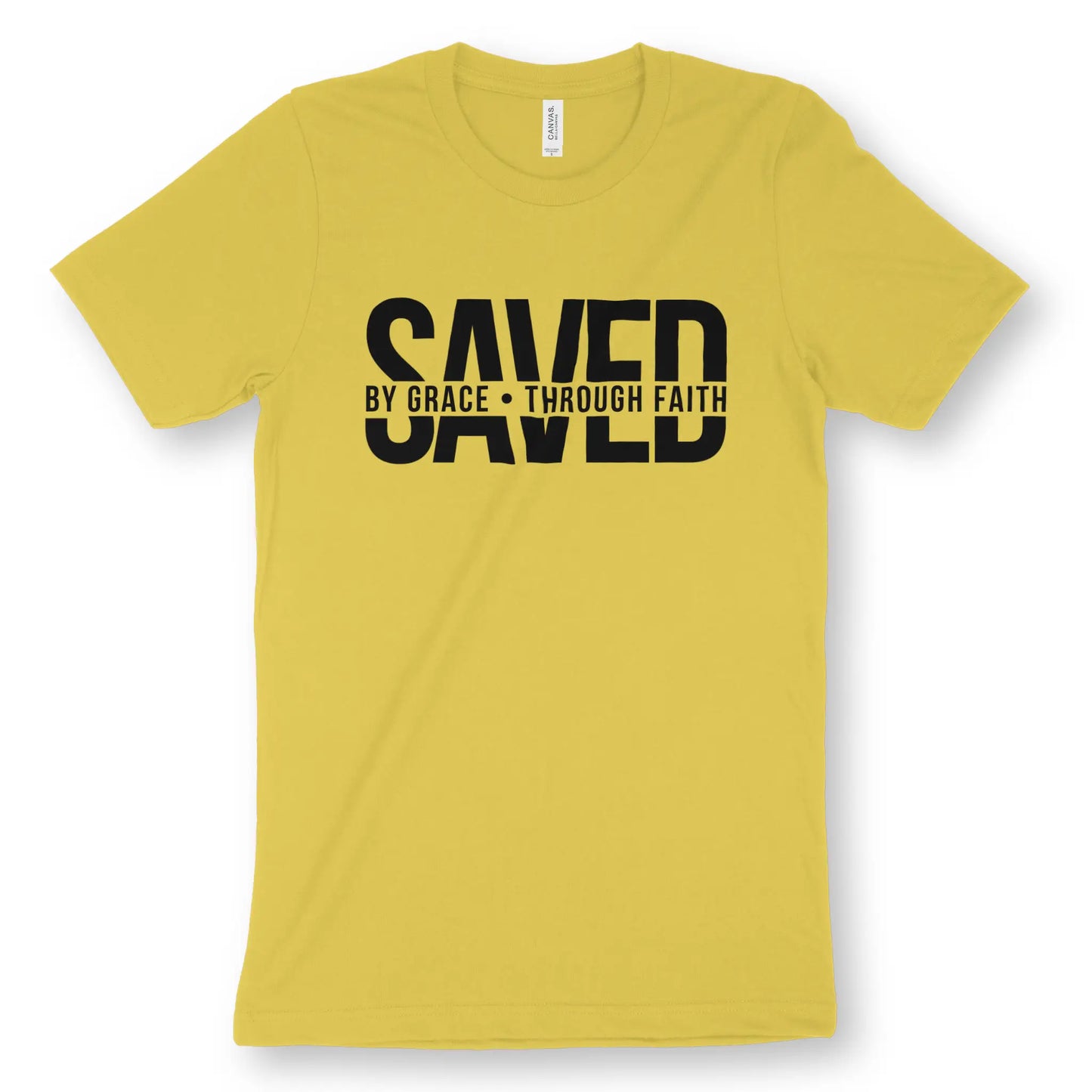 SAVED (By Grace • Through Faith) | Premium Unisex Christian T-shirt designed by 3rd Day Christian Clothing.