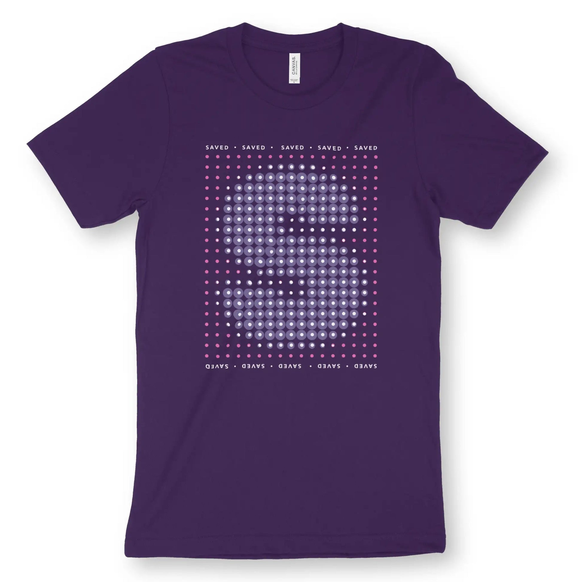 SAVED (Halftone) 2.0 | Premium Unisex Christian T-Shirt designed by 3rd Day Christian Clothing.