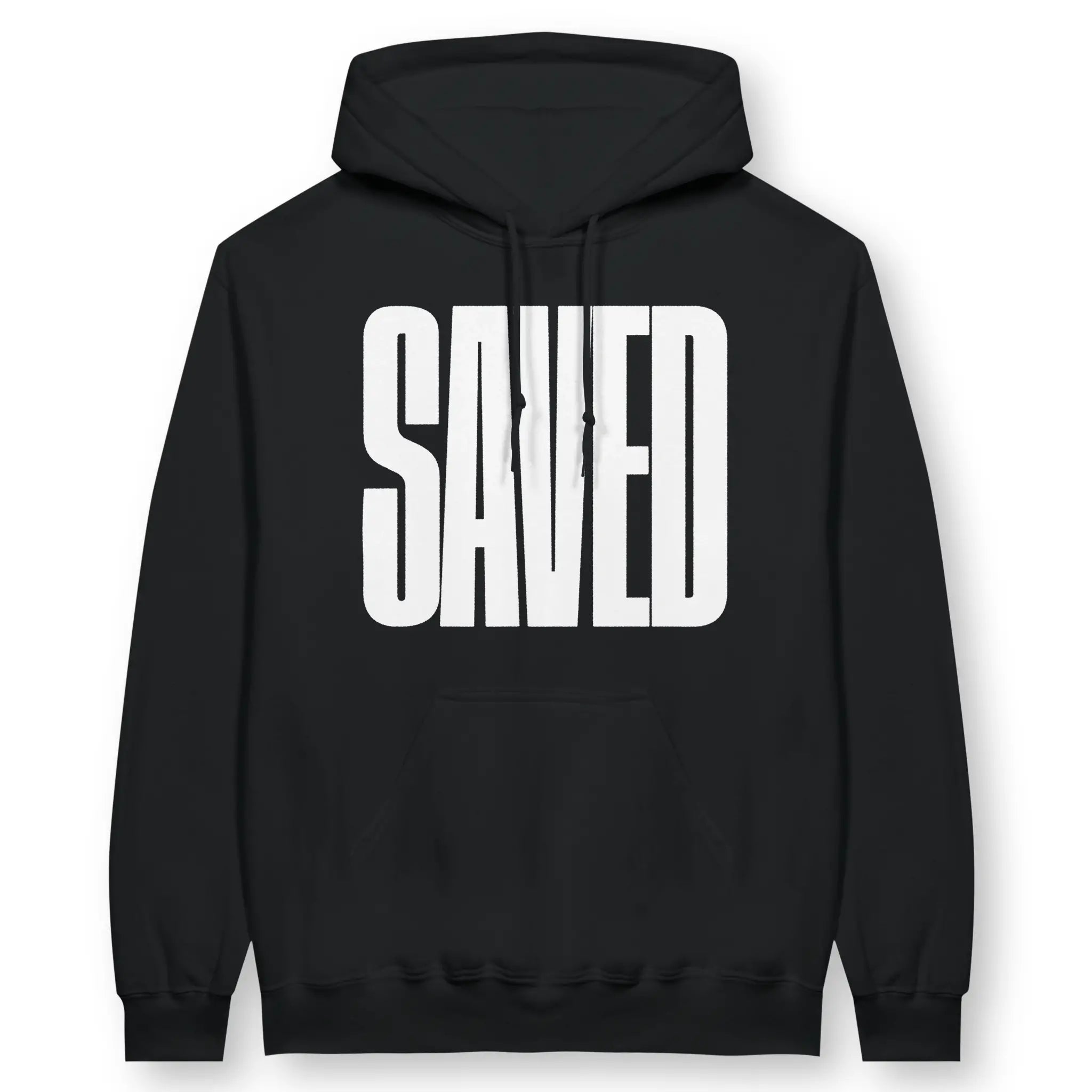 SAVED (BIG) – Unisex Christian Hoodie designed by 3rd Day Christian Clothing.