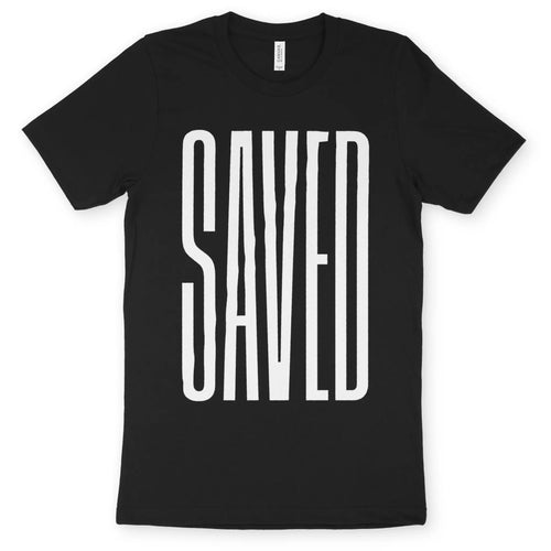 SAVED (Ultra-Tall) – Unisex Christian T-Shirt designed by 3rd Day Christian Clothing.