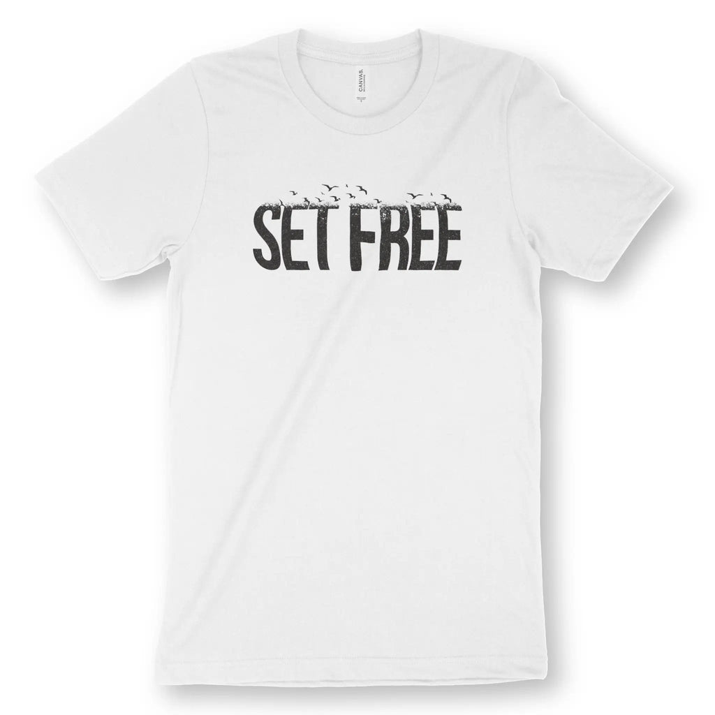 SET FREE – Unisex Christian T-Shirt designed by 3rd Day Christian Clothing.
