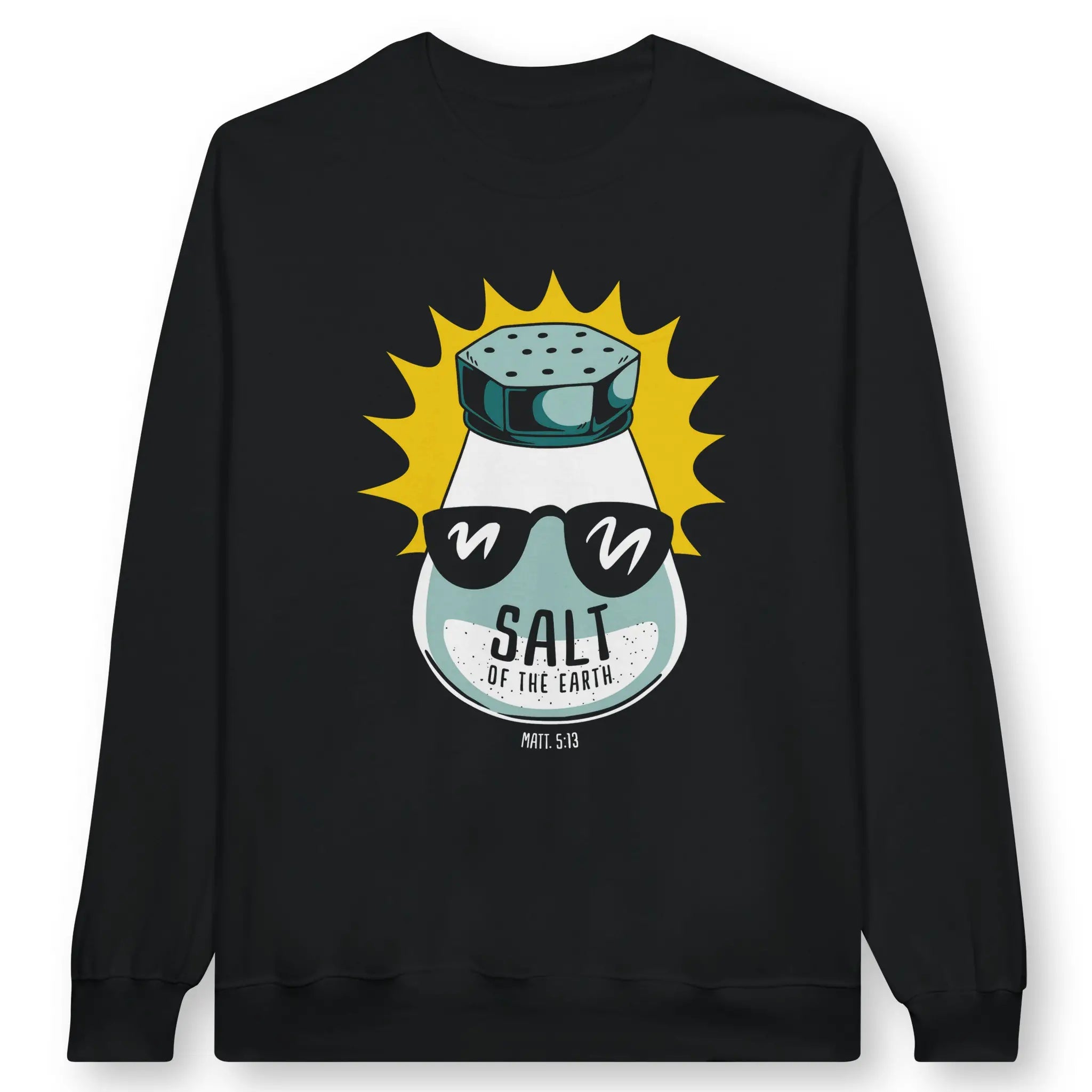 Salt Of The Earth (Matt. 5:13) – Unisex Christian Sweatshirt designed by 3rd Day Christian Clothing.