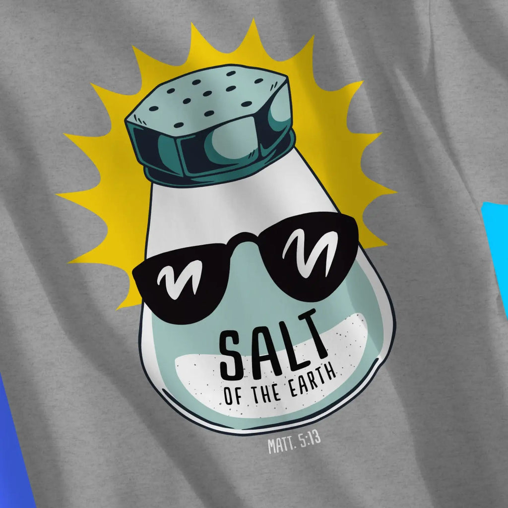 Salt Of The Earth (Matt. 5:13) – Unisex Christian T-Shirt designed by 3rd Day Christian Clothing.