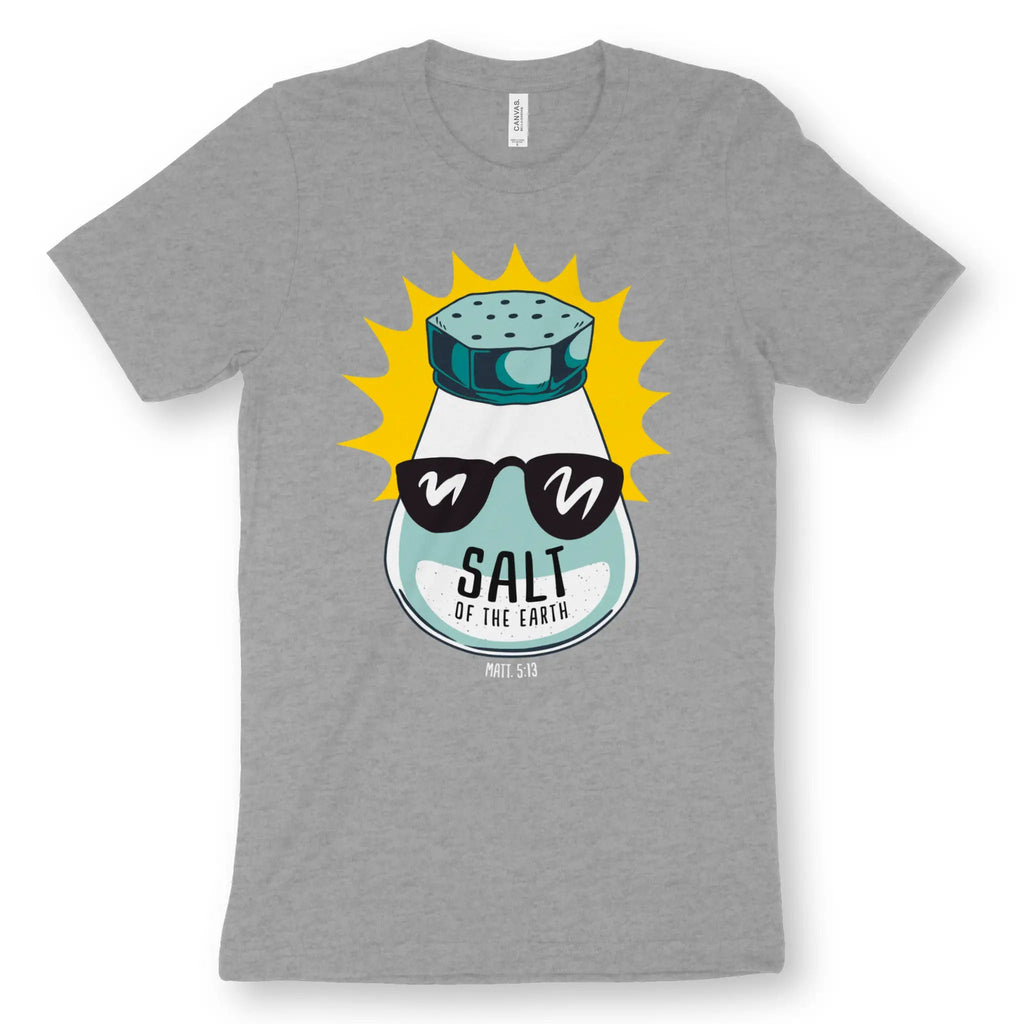 Salt Of The Earth (Matt. 5:13) – Unisex Christian T-Shirt designed by 3rd Day Christian Clothing.