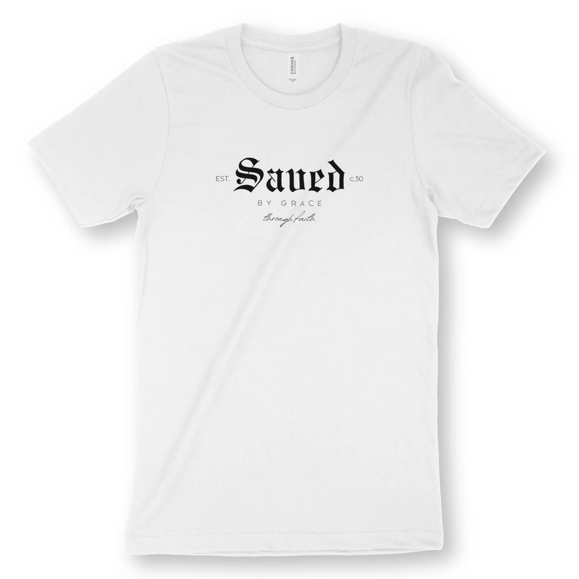 Saved By Grace (Classic) | Premium Unisex Christian T-Shirt designed by 3rd Day Christian Clothing.