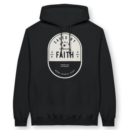 Saved By Grace Through Faith | Premium Unisex Christian Hoodie designed by 3rd Day Christian Clothing.