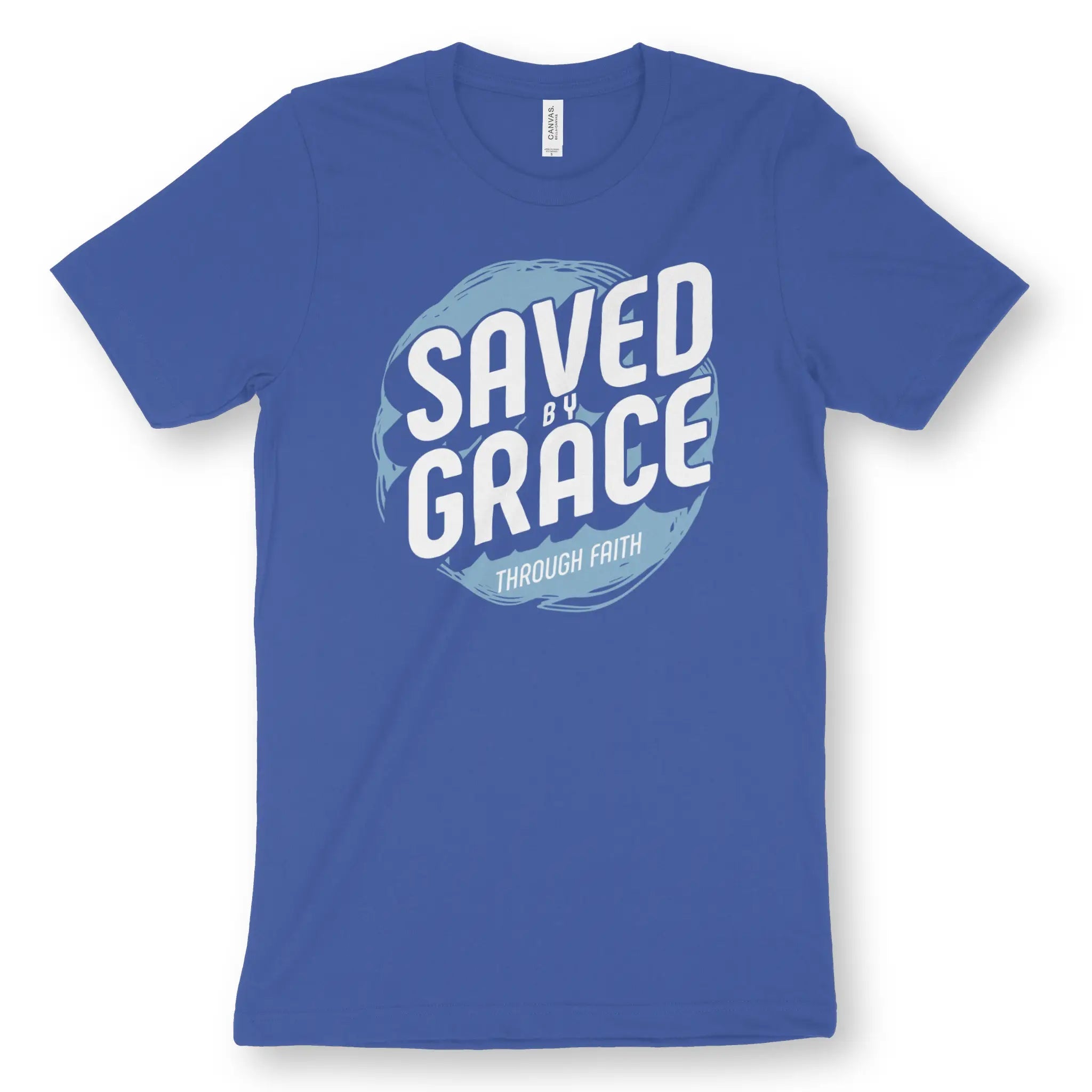 Saved By Grace Through Faith (3D) – Unisex Christian T-Shirt designed by 3rd Day Christian Clothing.