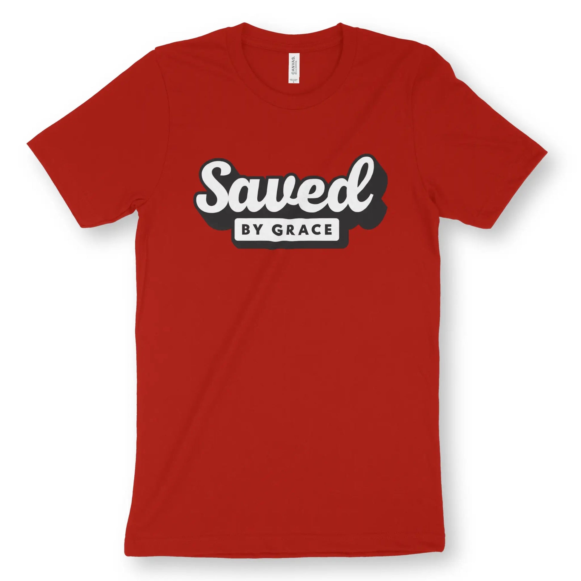 Saved By Grace | Premium Unisex Christian T-Shirt designed by 3rd Day Christian Clothing.