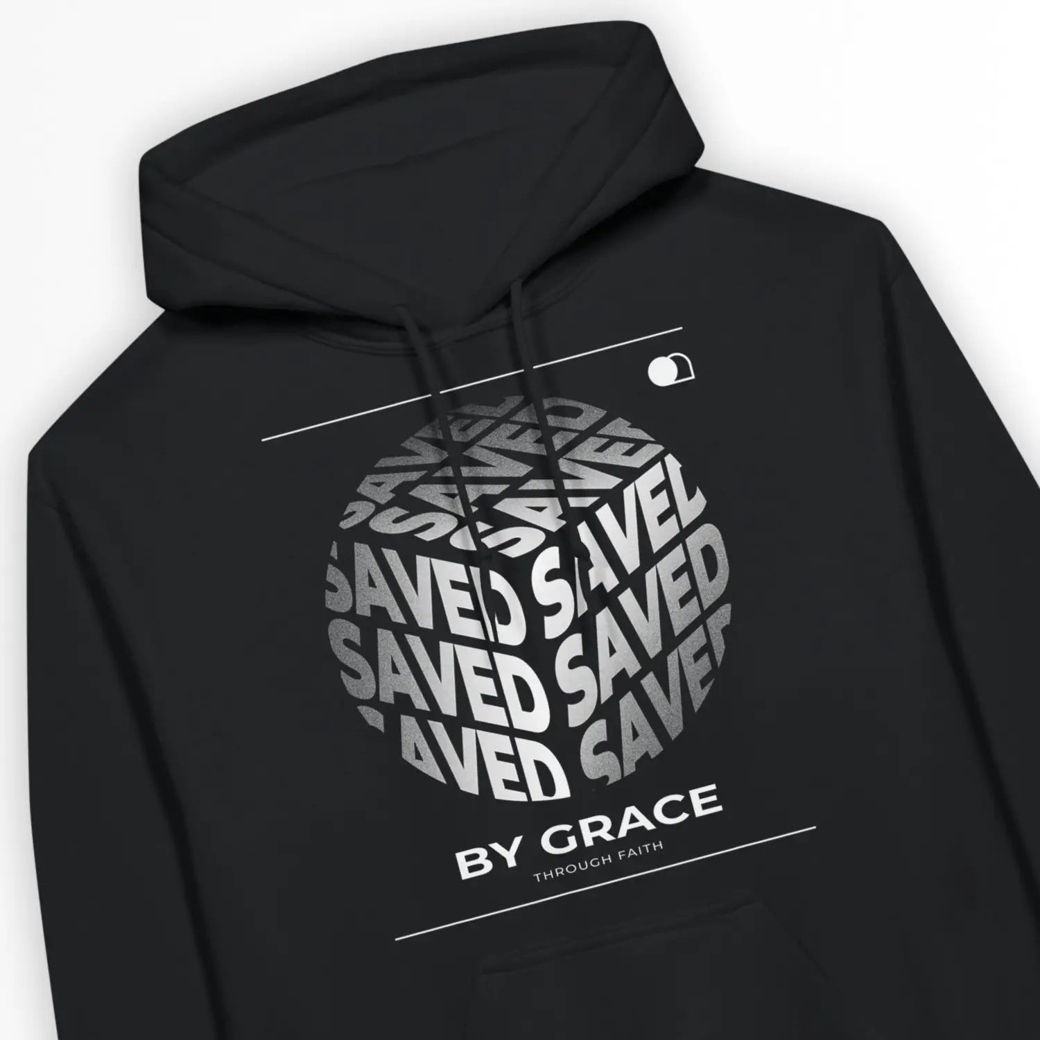 Saved By Grace (Cube) – Unisex Christian Hoodie designed by 3rd Day Christian Clothing.