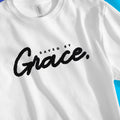 Saved By Grace (Ink) – Unisex Christian T-Shirt designed by 3rd Day Christian Clothing.