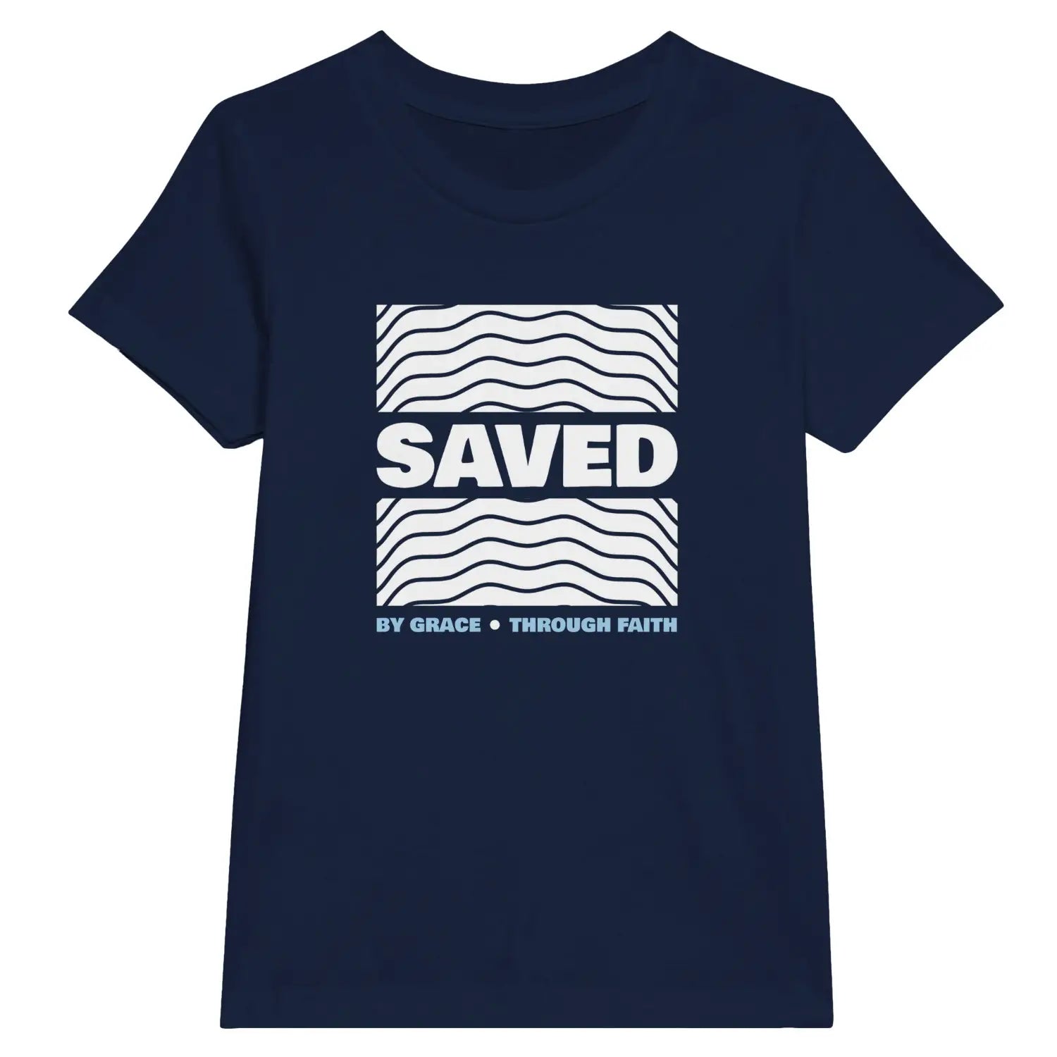 Saved (By Grace Through Faith) – Kids' Christian T-Shirt designed by 3rd Day Christian Clothing.