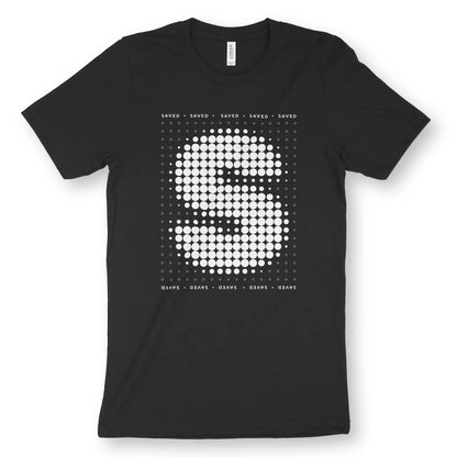 Saved (Halftone) | Premium Unisex Christian T-Shirt designed by 3rd Day Christian Clothing.