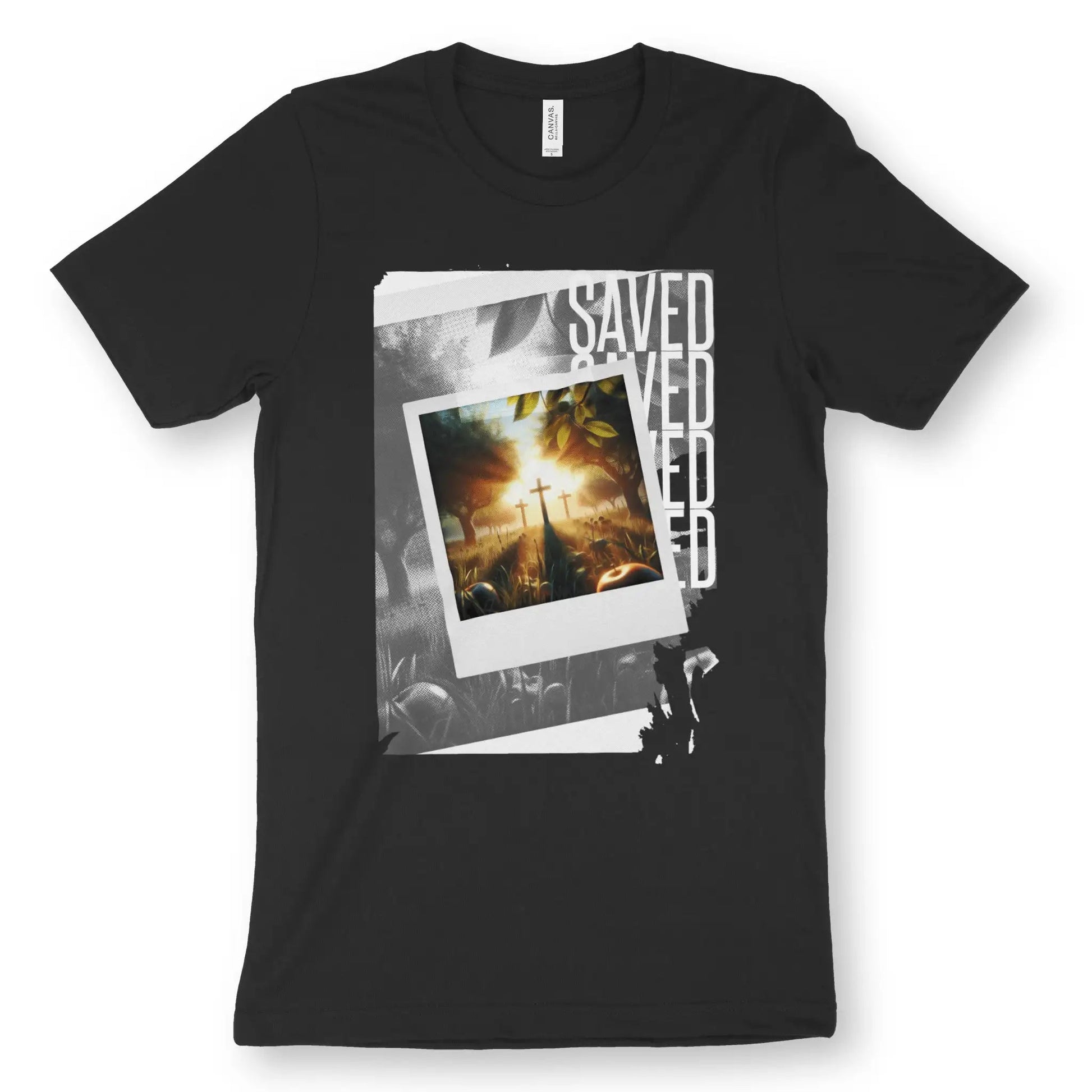 Saved (Photographic) | Premium Unisex Christian T-Shirt designed by 3rd Day Christian Clothing.