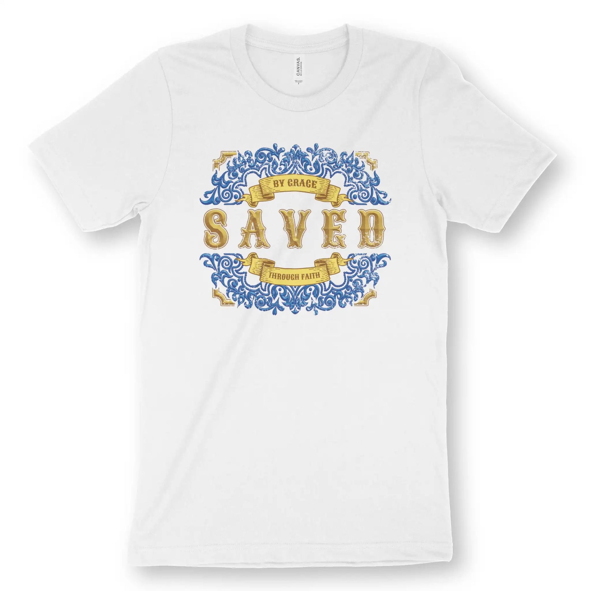 Saved (Stylish) | Premium Unisex Christian T-Shirt designed by 3rd Day Christian Clothing.