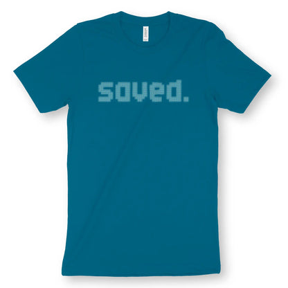 Saved. (Digital) | Premium Unisex Christian T-Shirt designed by 3rd Day Christian Clothing.