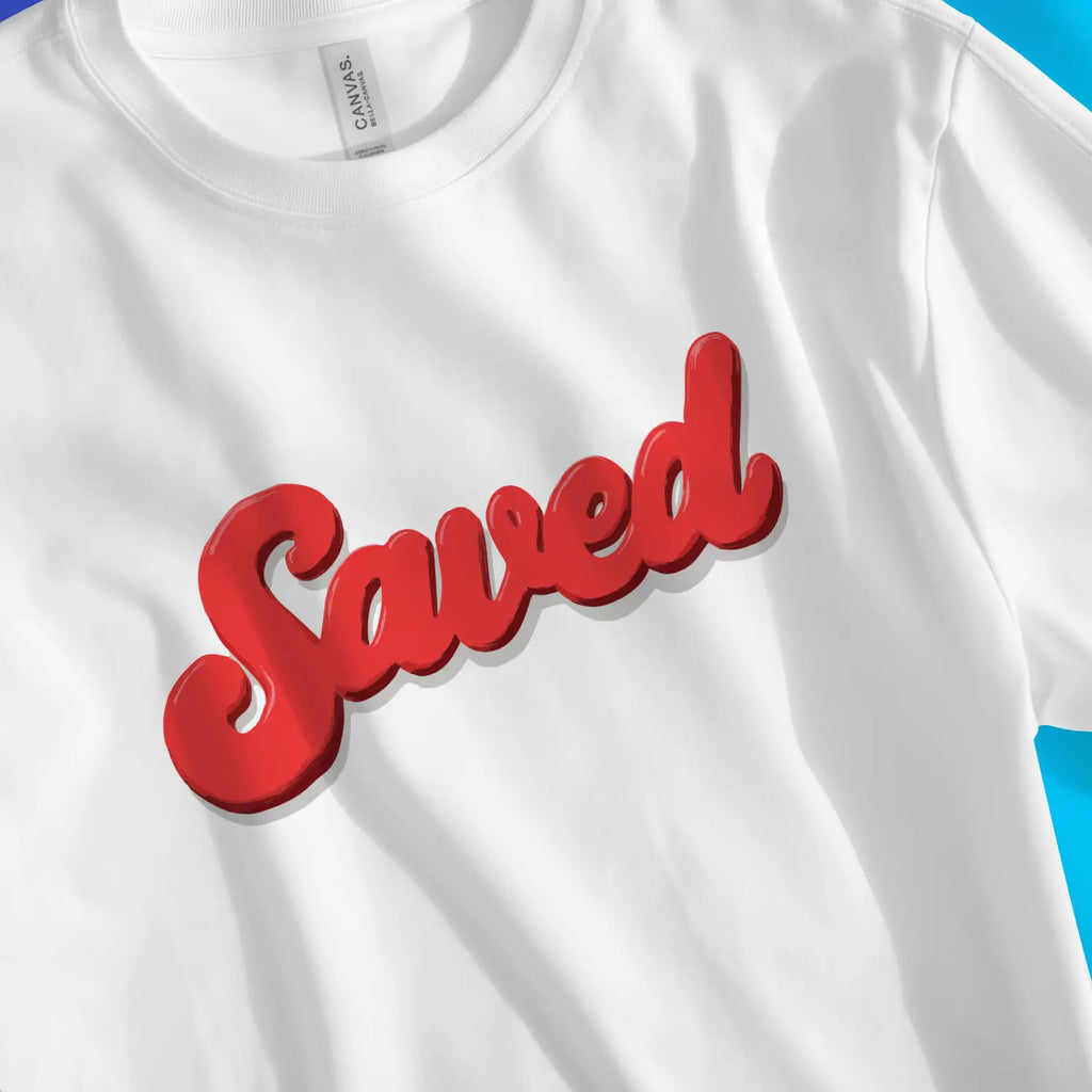 Saved (3D Script) 2.0 – Unisex Christian T-Shirt