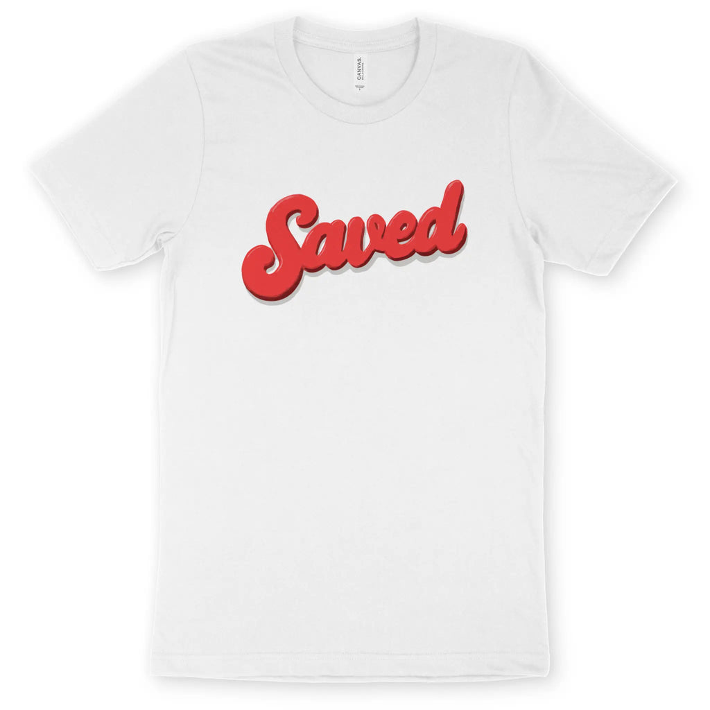 Saved (3D Script) 2.0 – Unisex Christian T-Shirt