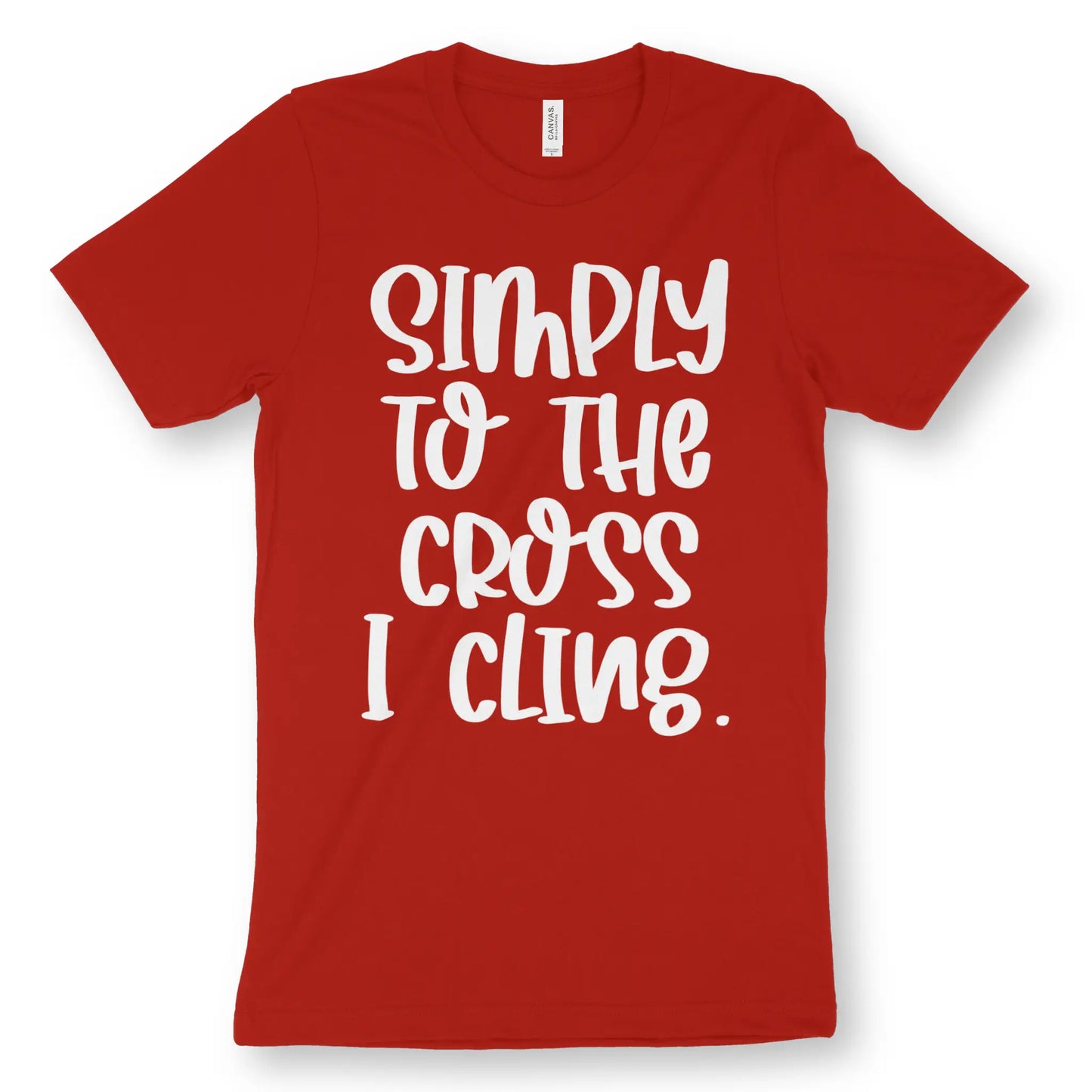 Simply To The Cross I Cling | Premium Unisex Christian T-Shirt designed by 3rd Day Christian Clothing.