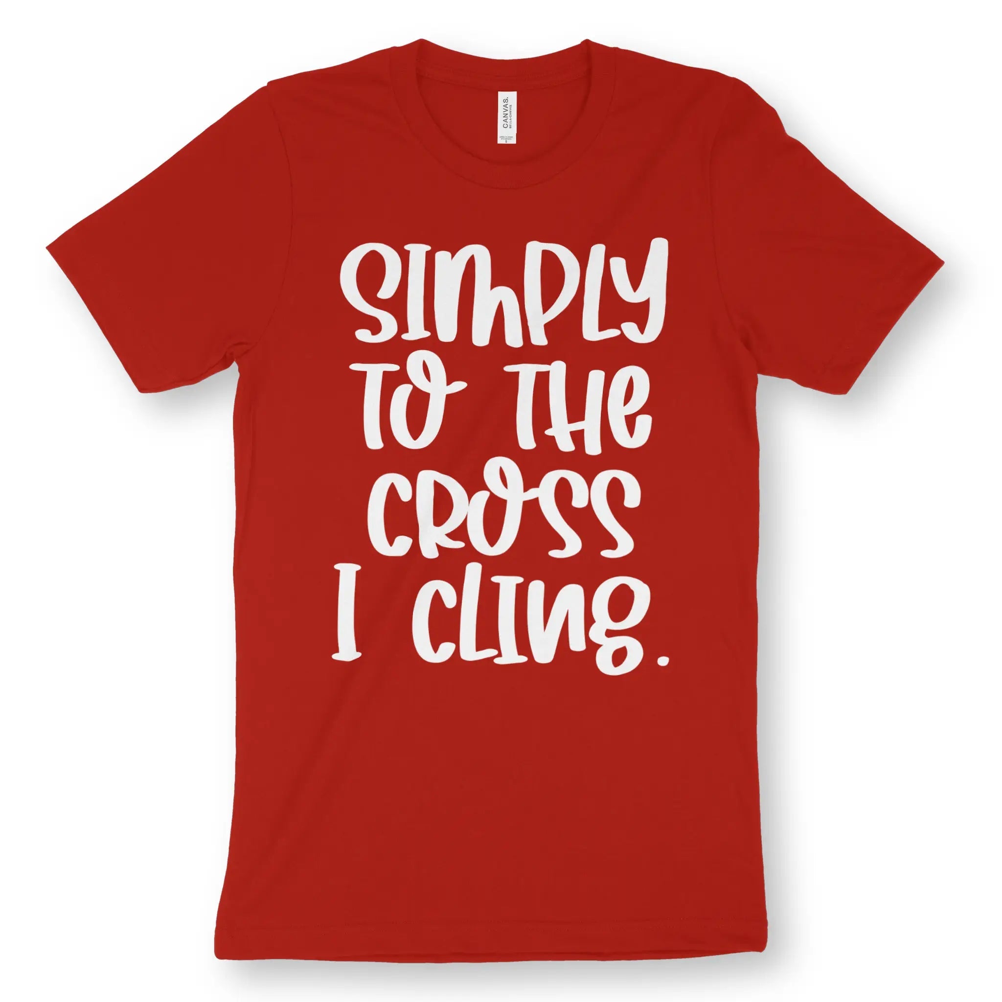 Simply To The Cross I Cling – Unisex Christian T-Shirt designed by 3rd Day Christian Clothing.