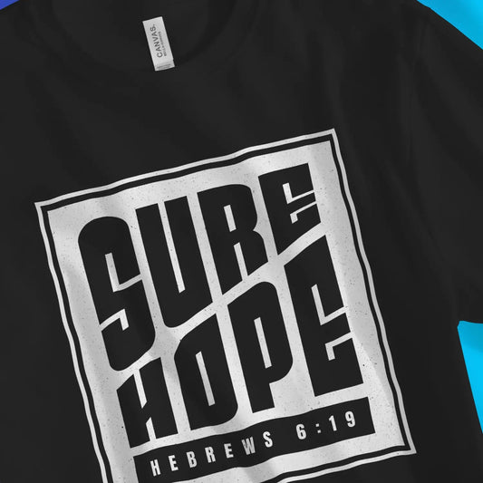 Sure Hope 4.0 | Premium Unisex Christian T-Shirt designed by 3rd Day Christian Clothing.