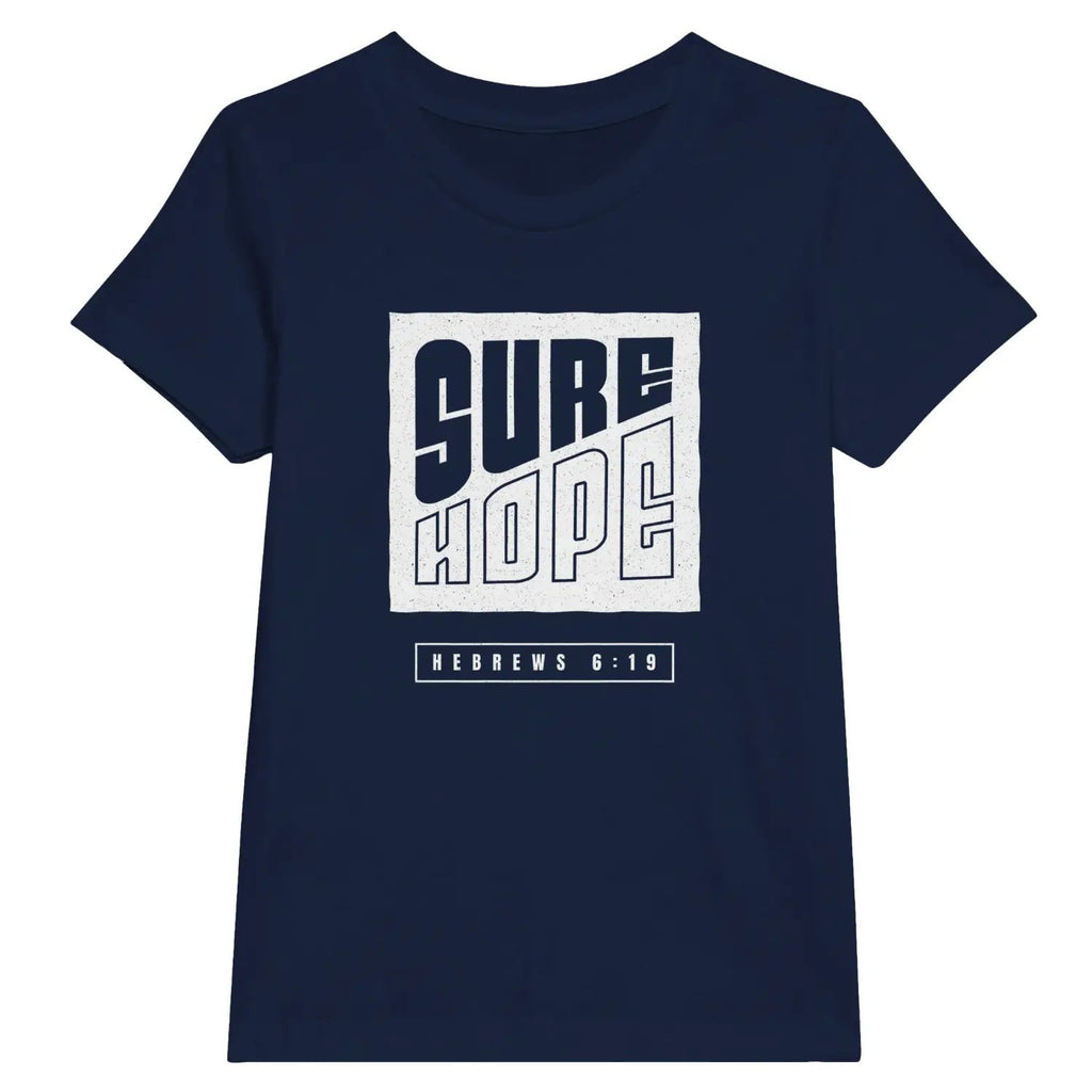 Sure Hope (Hebrews 6:19) – Kids' Christian T-Shirt designed by 3rd Day Christian Clothing.