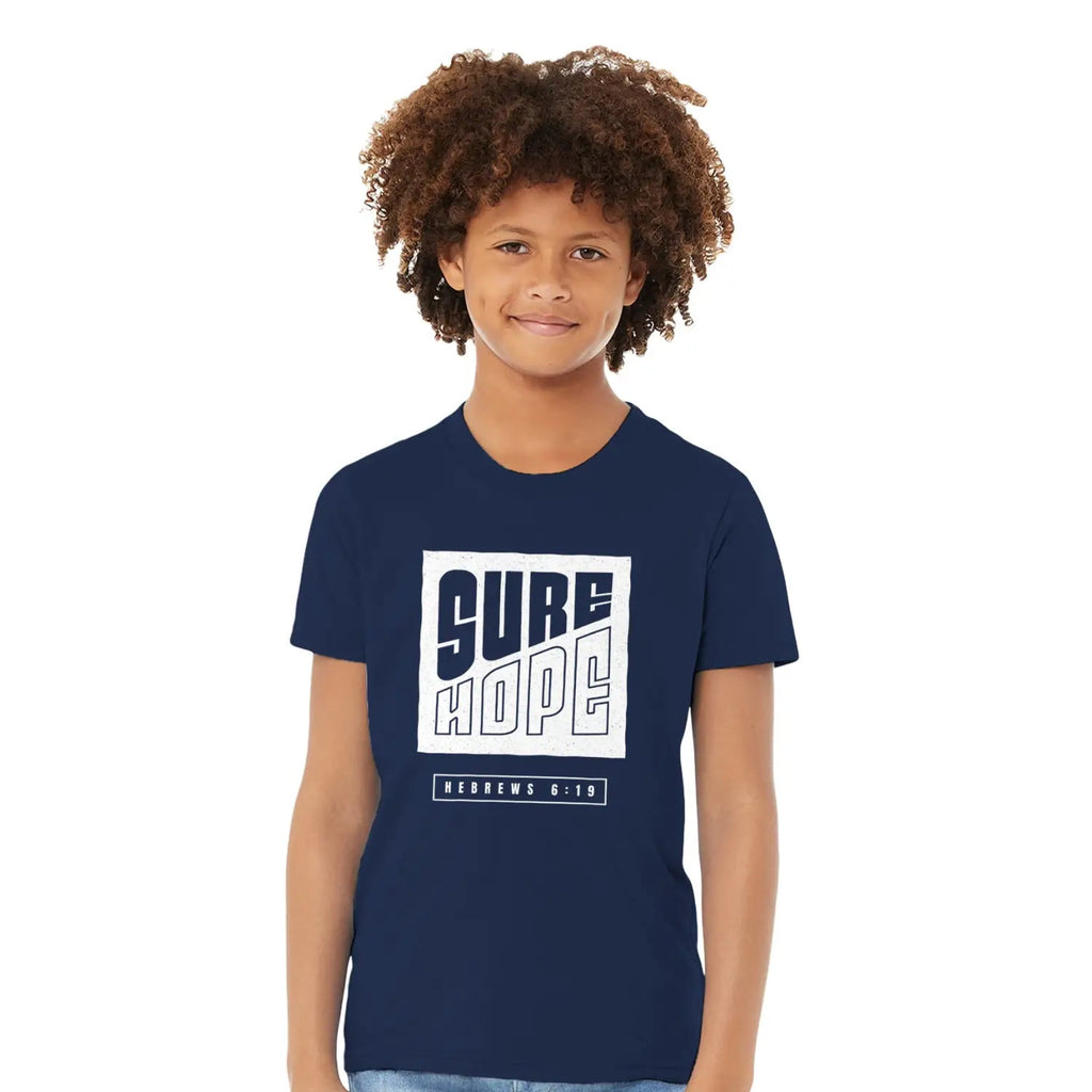 Sure Hope (Hebrews 6:19) – Kids' Christian T-Shirt designed by 3rd Day Christian Clothing.