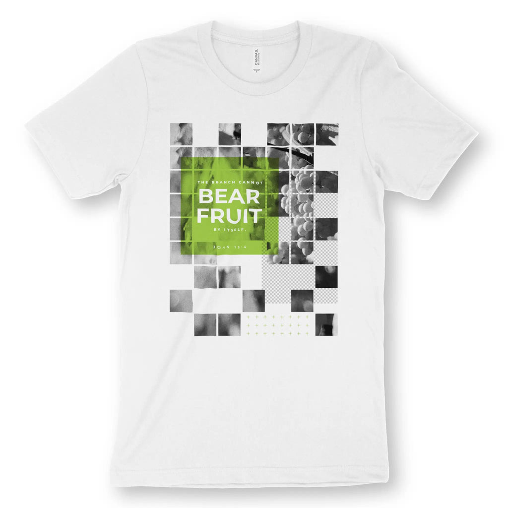 The Branch Cannot Bear Fruit By Itself – Unisex Christian T-Shirt designed by 3rd Day Christian Clothing.