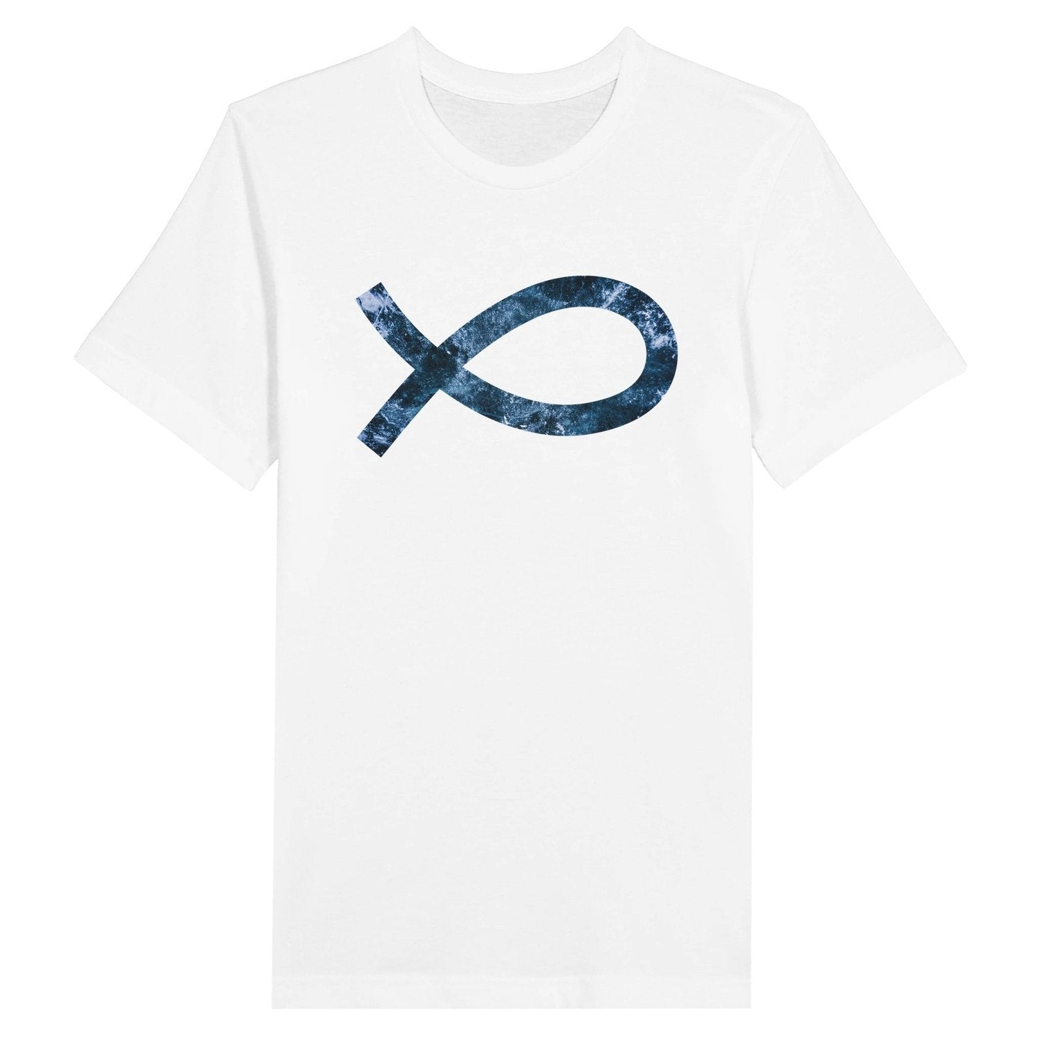 An image of The Christian Fish (Ichthys) | Premium Unisex Christian T-shirt available at 3rd Day Christian Clothing UK