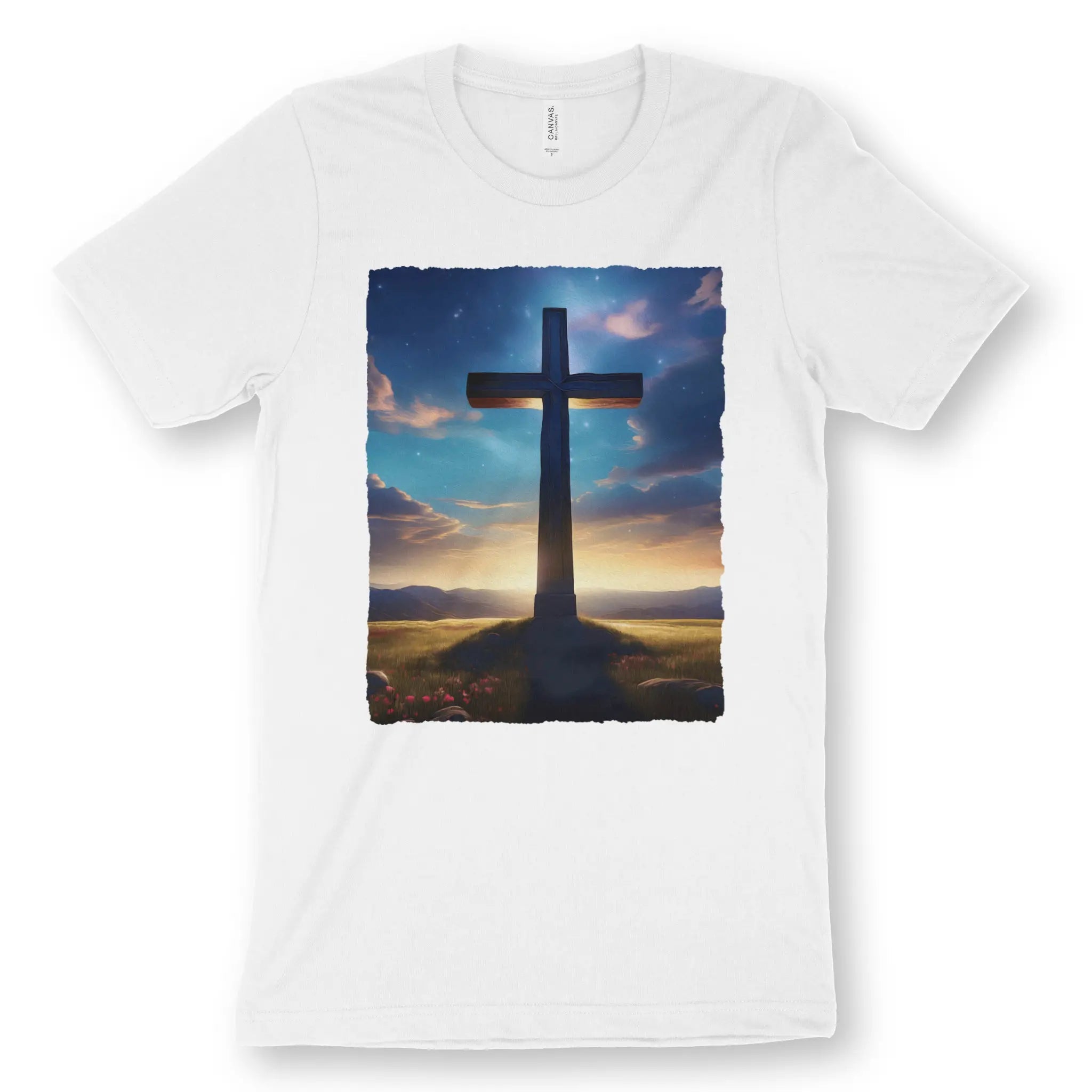 The Cross (Artwork) – Unisex Christian T-Shirt designed by 3rd Day Christian Clothing.