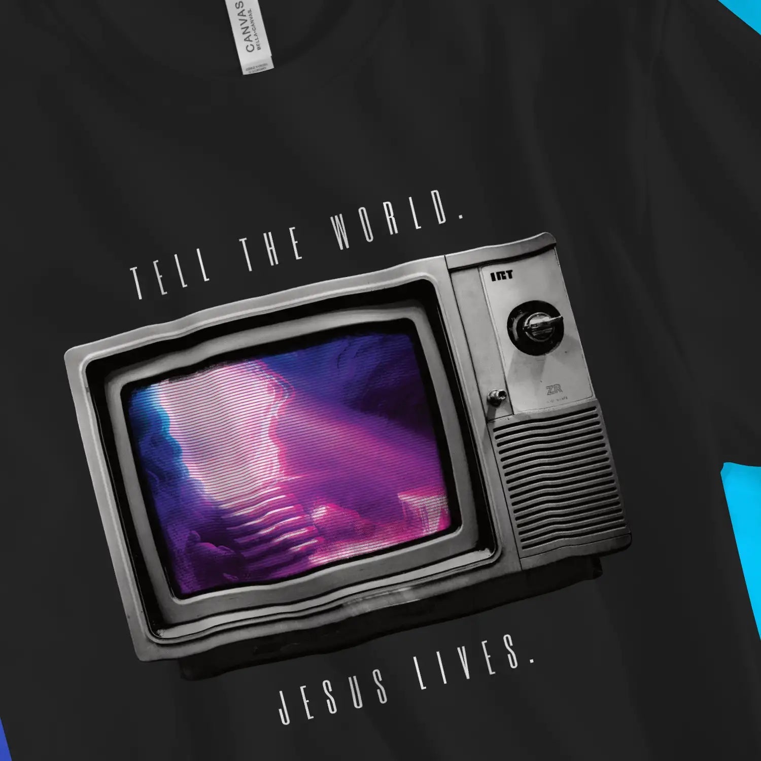 The Good News TV – Unisex Christian T-Shirt designed by 3rd Day Christian Clothing.