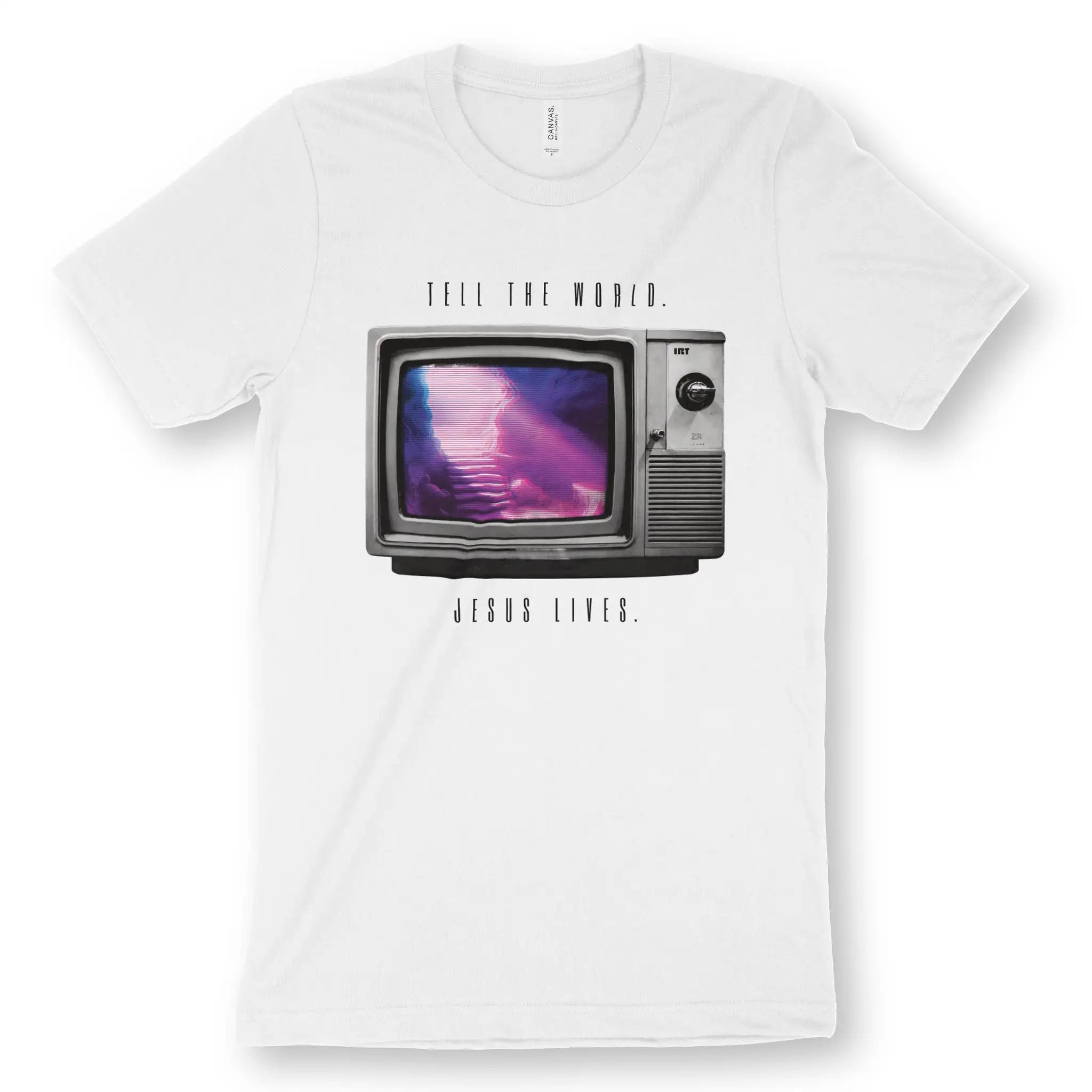 The Good News TV – Unisex Christian T-Shirt designed by 3rd Day Christian Clothing.