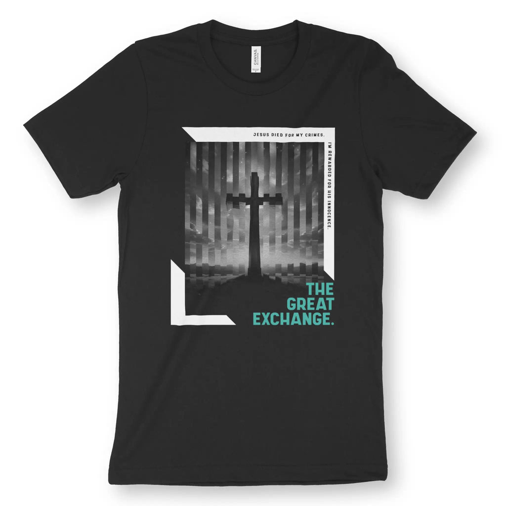 The Great Exchange – Unisex Christian T-Shirt designed by 3rd Day Christian Clothing.