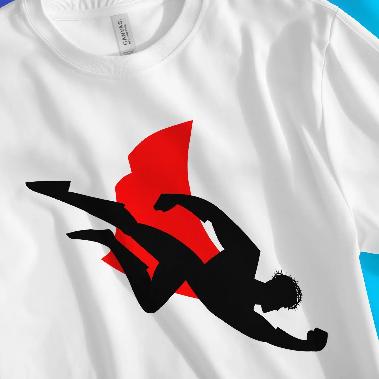 The Hero Who Descended – Unisex Christian T-Shirt designed by 3rd Day Christian Clothing.