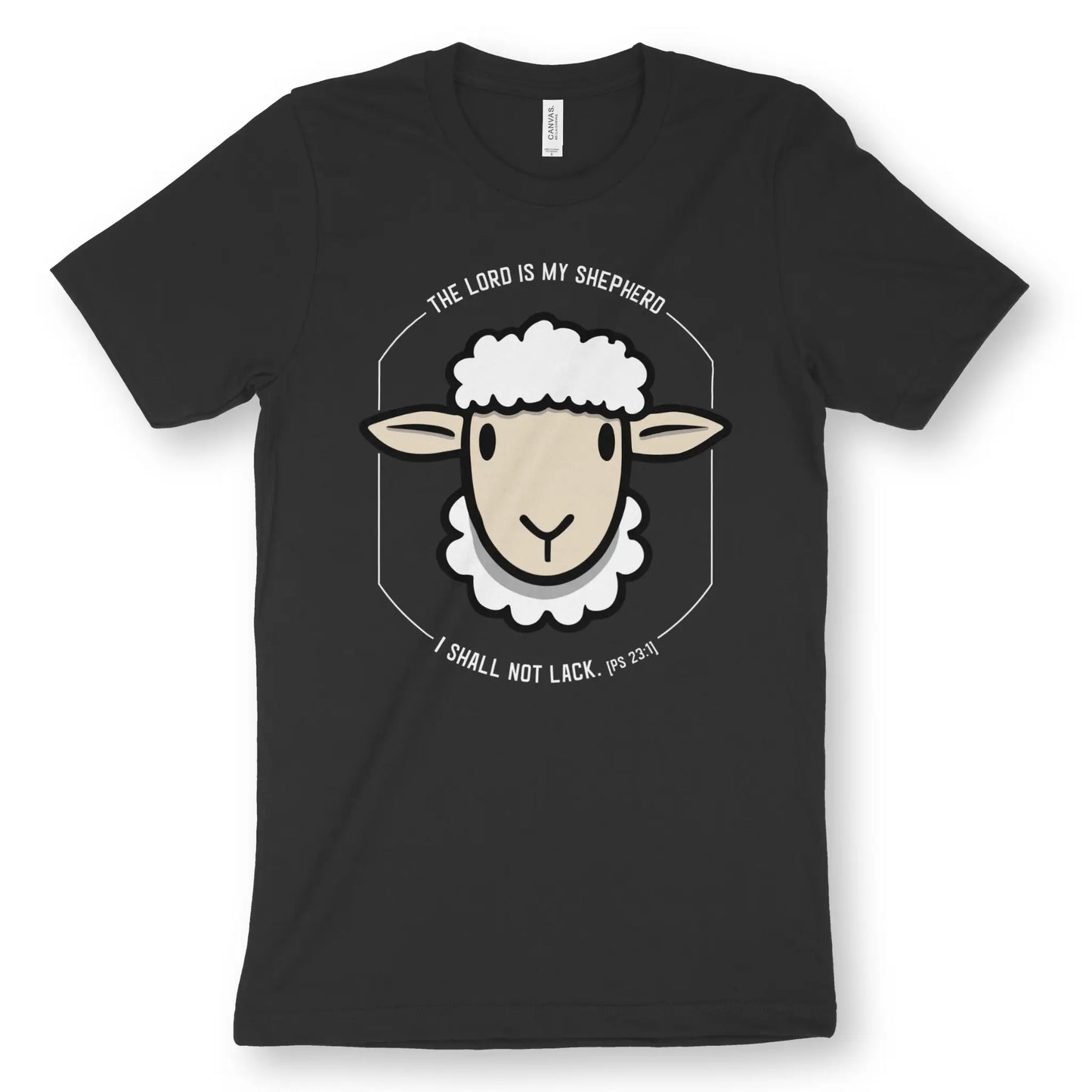 The LORD is my Shepherd (Psalm 23:1) | Premium Unisex Christian T-Shirt designed by 3rd Day Christian Clothing.