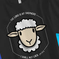 The LORD is my Shepherd (Psalm 23:1) – Unisex Christian T-Shirt designed by 3rd Day Christian Clothing.