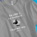 The Lord is my Shepherd (Psalm 23) – Unisex Christian T-Shirt designed by 3rd Day Christian Clothing.