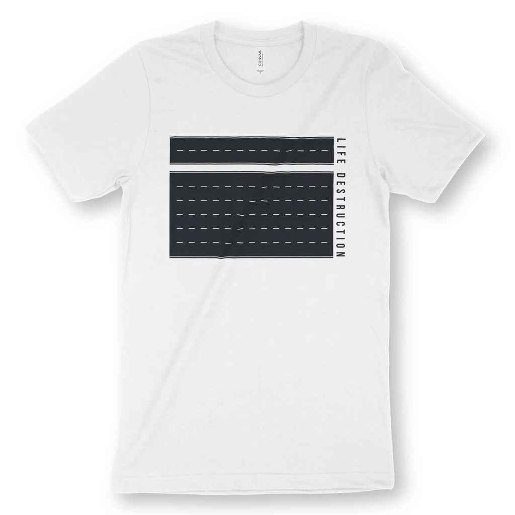 The Narrow Road – Unisex Christian T-Shirt designed by 3rd Day Christian Clothing.