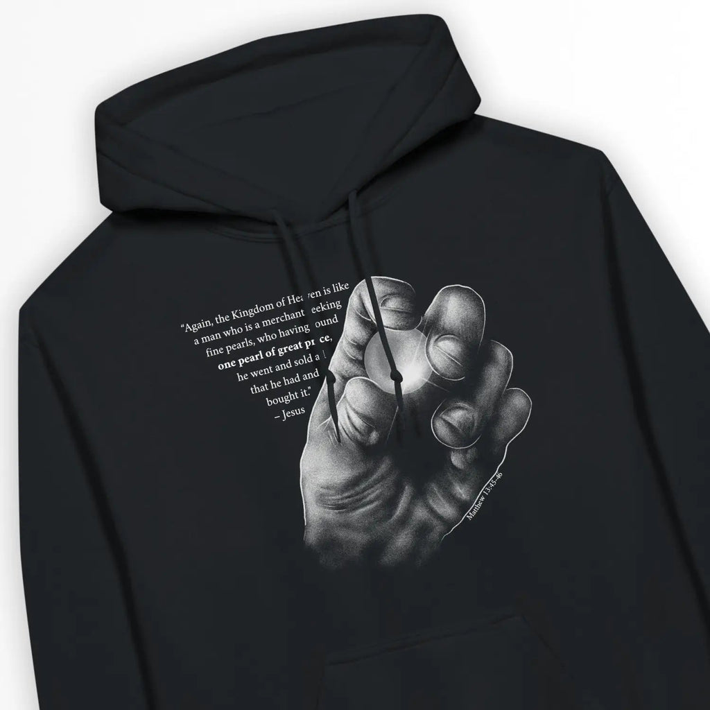 The Pearl of Great Price – Unisex Christian Hoodie designed by 3rd Day Christian Clothing.