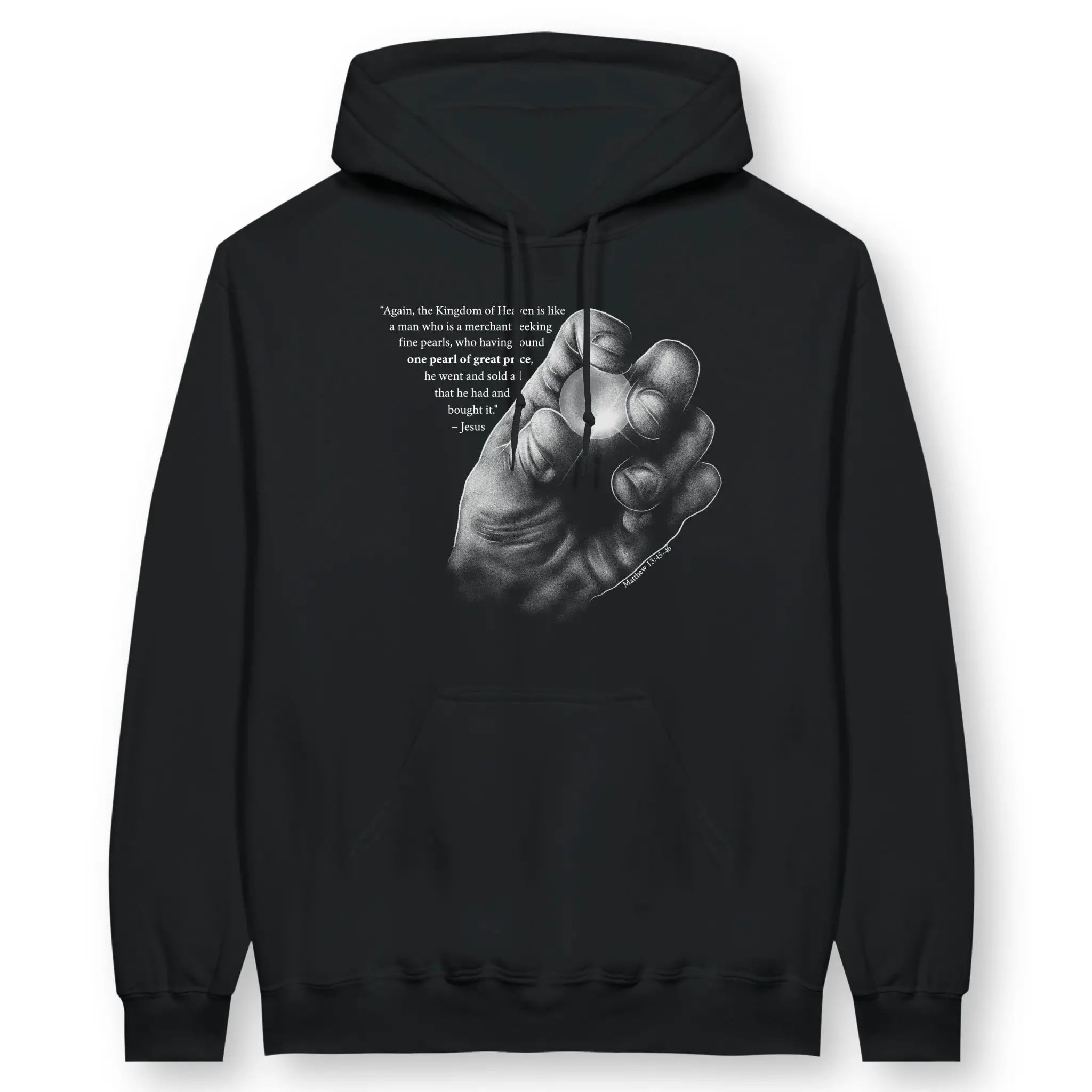 The Pearl of Great Price – Unisex Christian Hoodie designed by 3rd Day Christian Clothing.