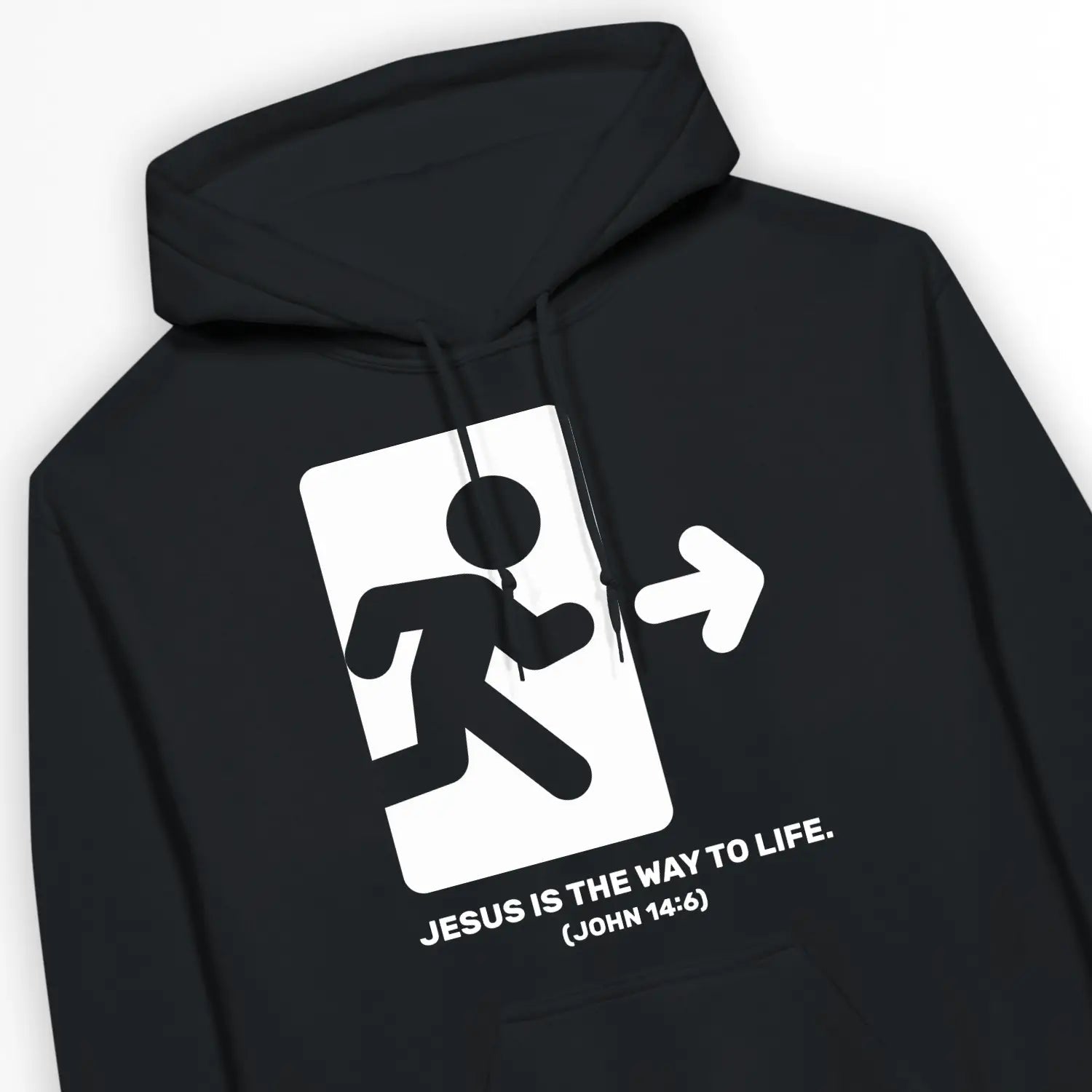 The Way To Life – Unisex Christian Hoodie designed by 3rd Day Christian Clothing.