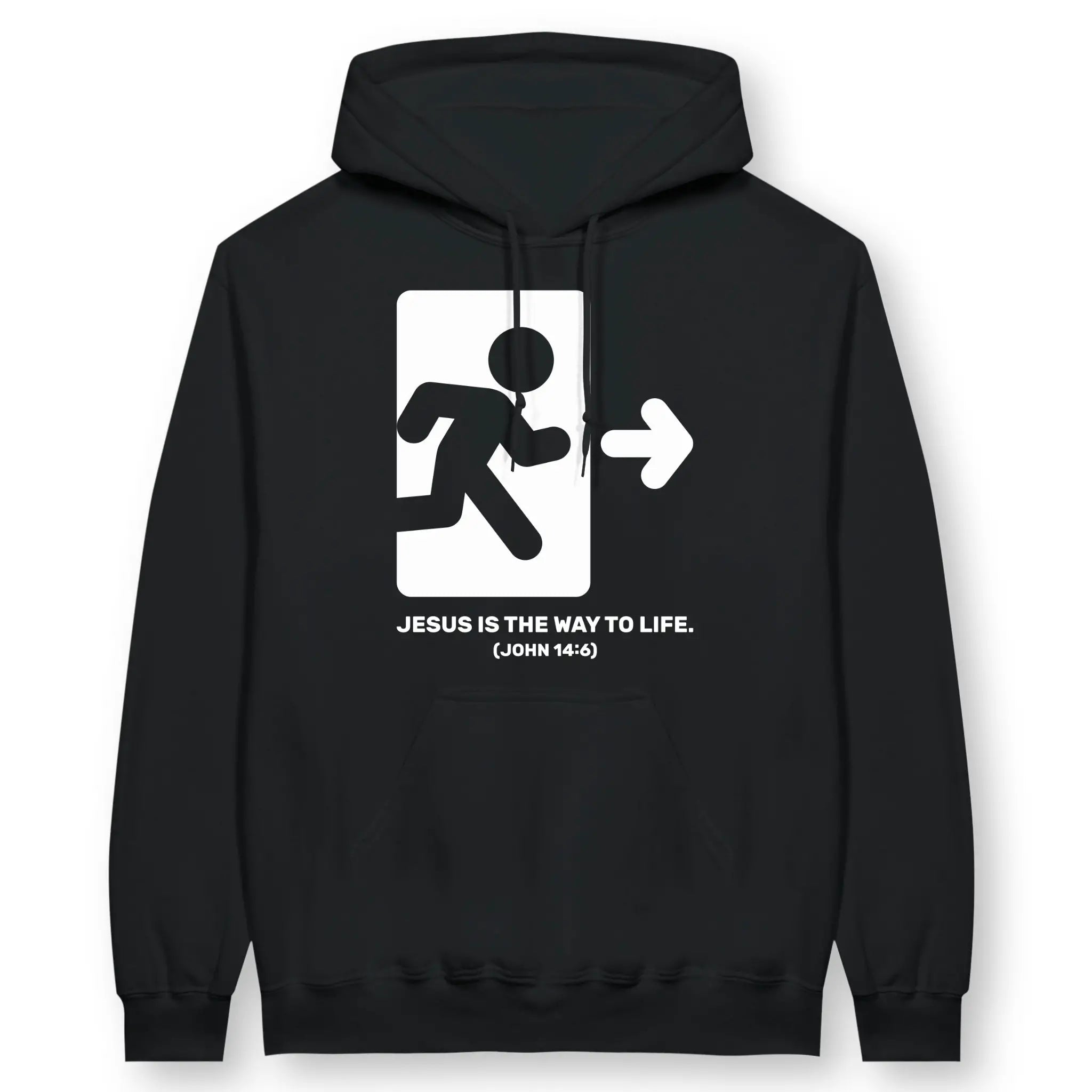 The Way To Life – Unisex Christian Hoodie designed by 3rd Day Christian Clothing.