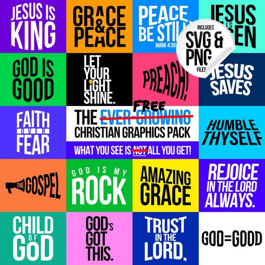 The FREE Christian Graphics Pack | Free For Commercial-Use